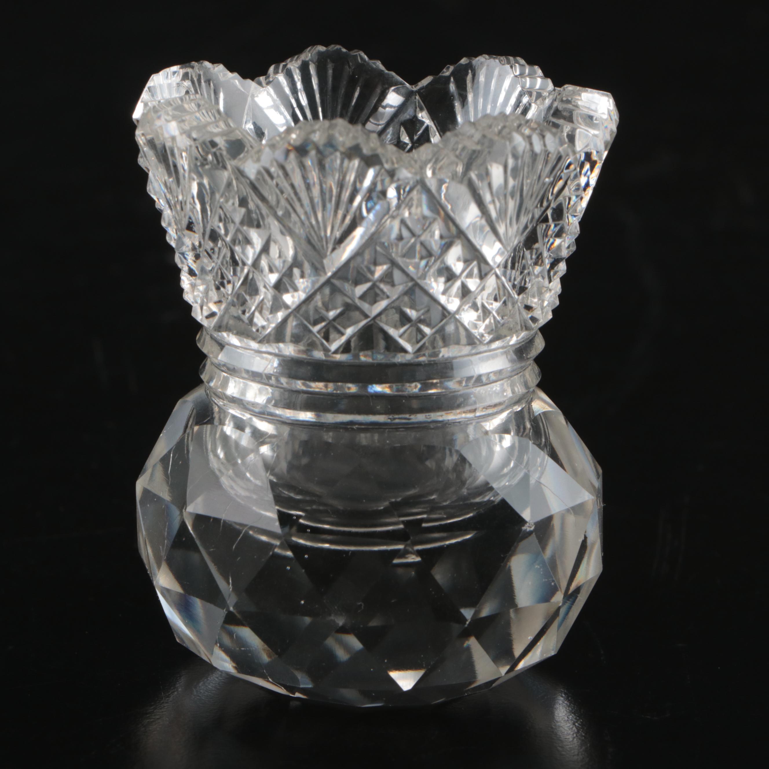 American Brilliant  Style Cut Glass Carafe with Other Tableware