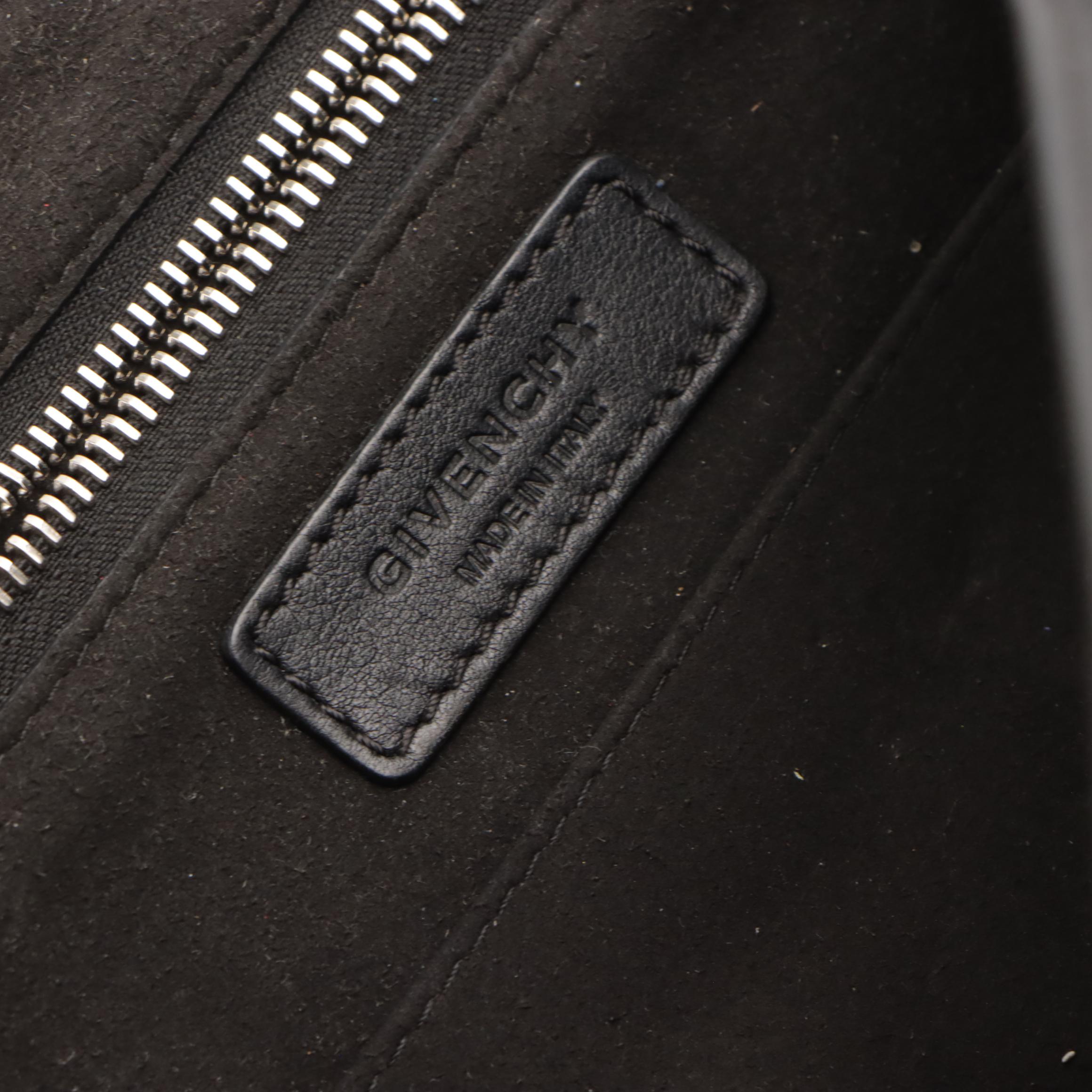 Givenchy Small Convertible Shark Satchel in Bicolor Leather