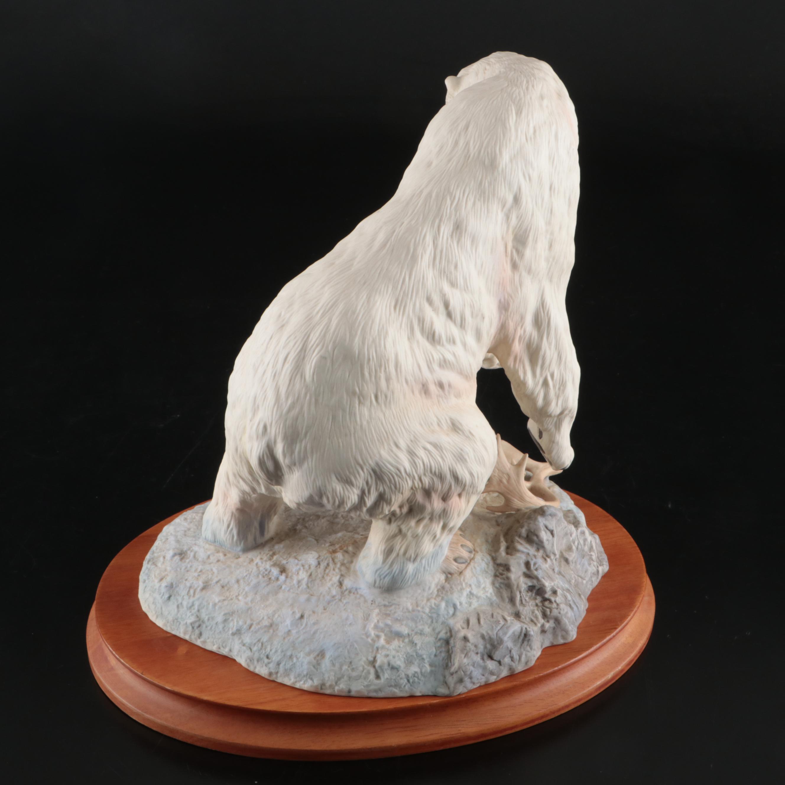 The Franklin Mint National Wildlife Federation "Polar Bear" Porcelain Sculpture