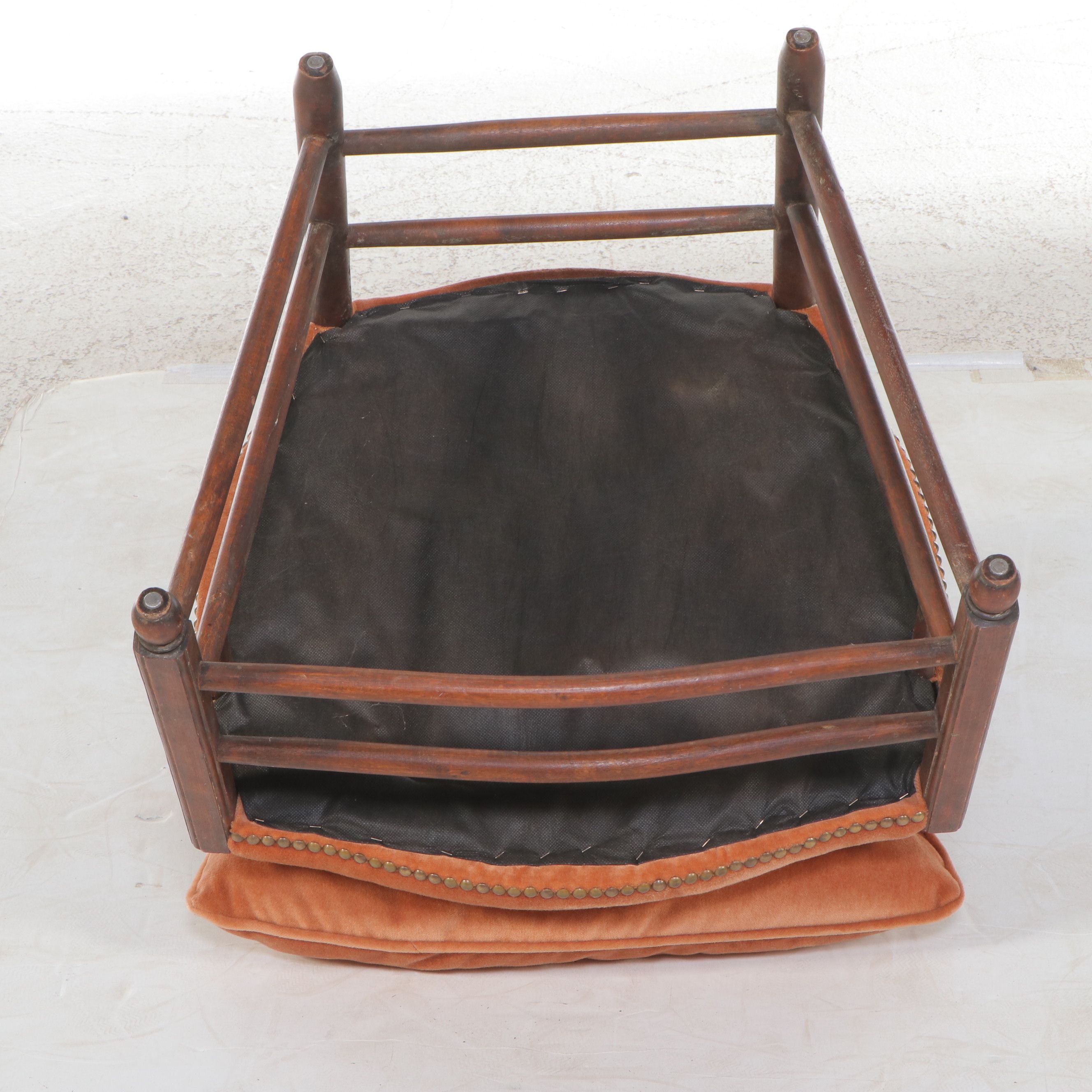 French Provincial Style Walnut Upholstered Fauteuil, Early 20th Century