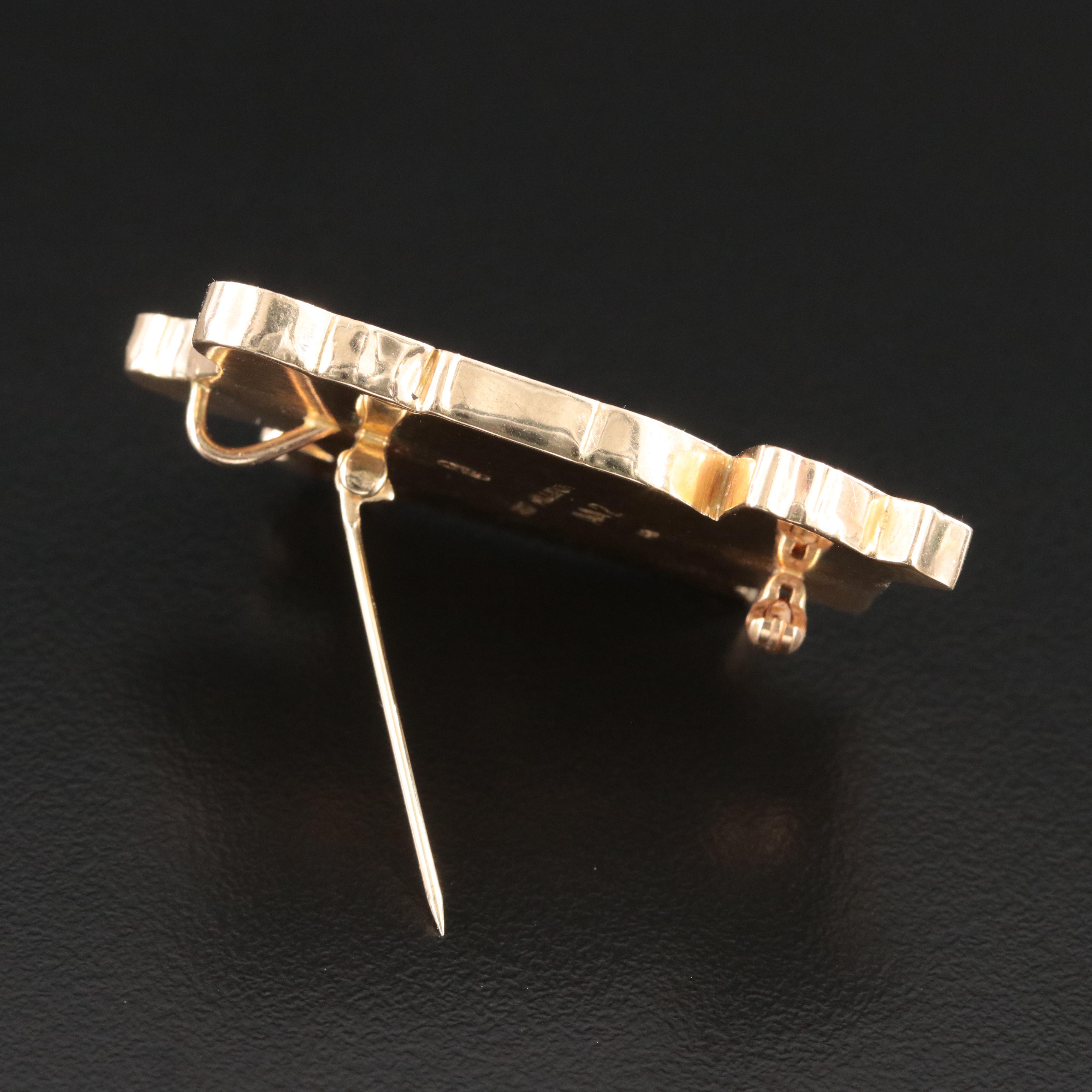 Zuni 14K Opal Inlay Tree Frog Converter Brooch