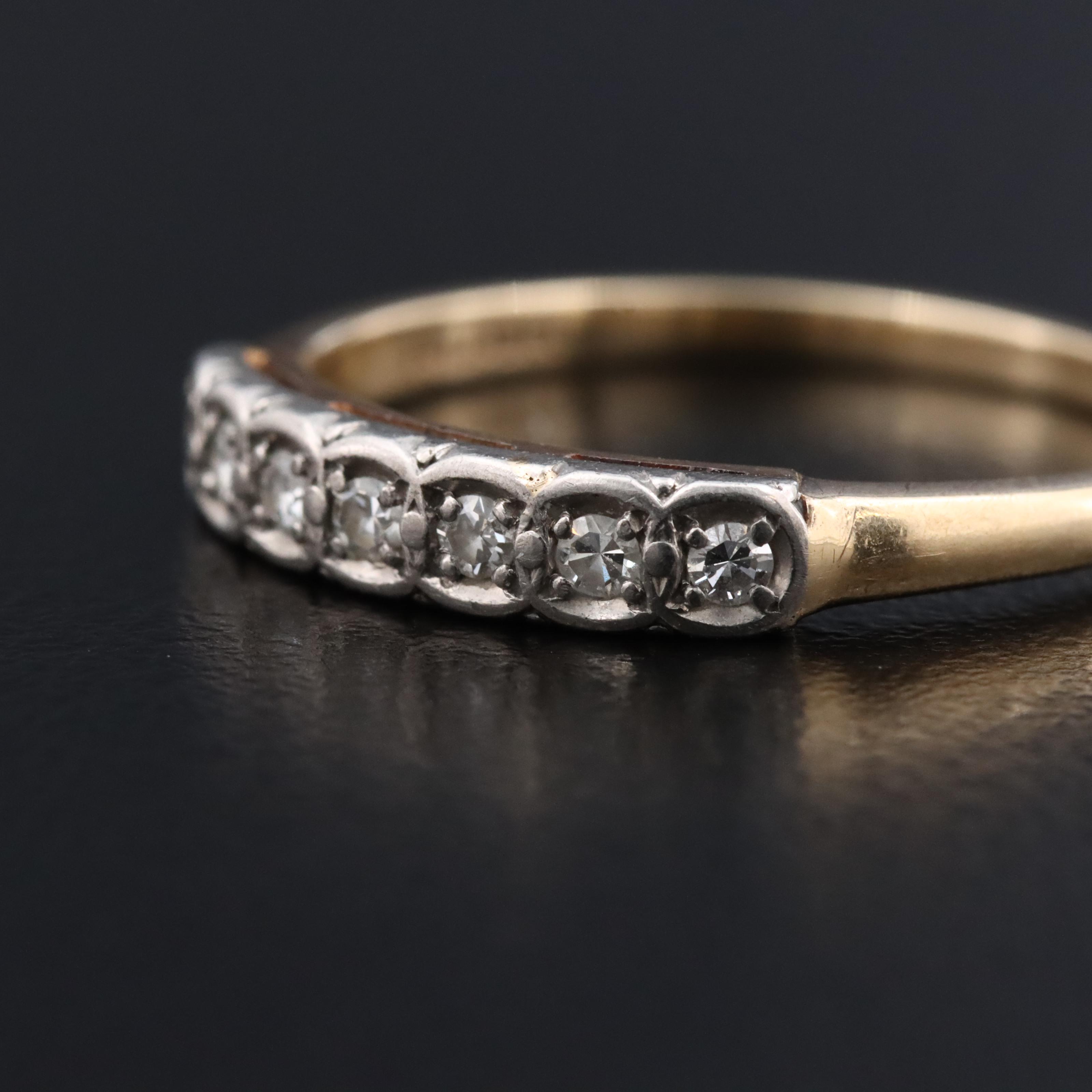 Jabel 14K 0.14 CTW Diamond Ring with Palladium Setting