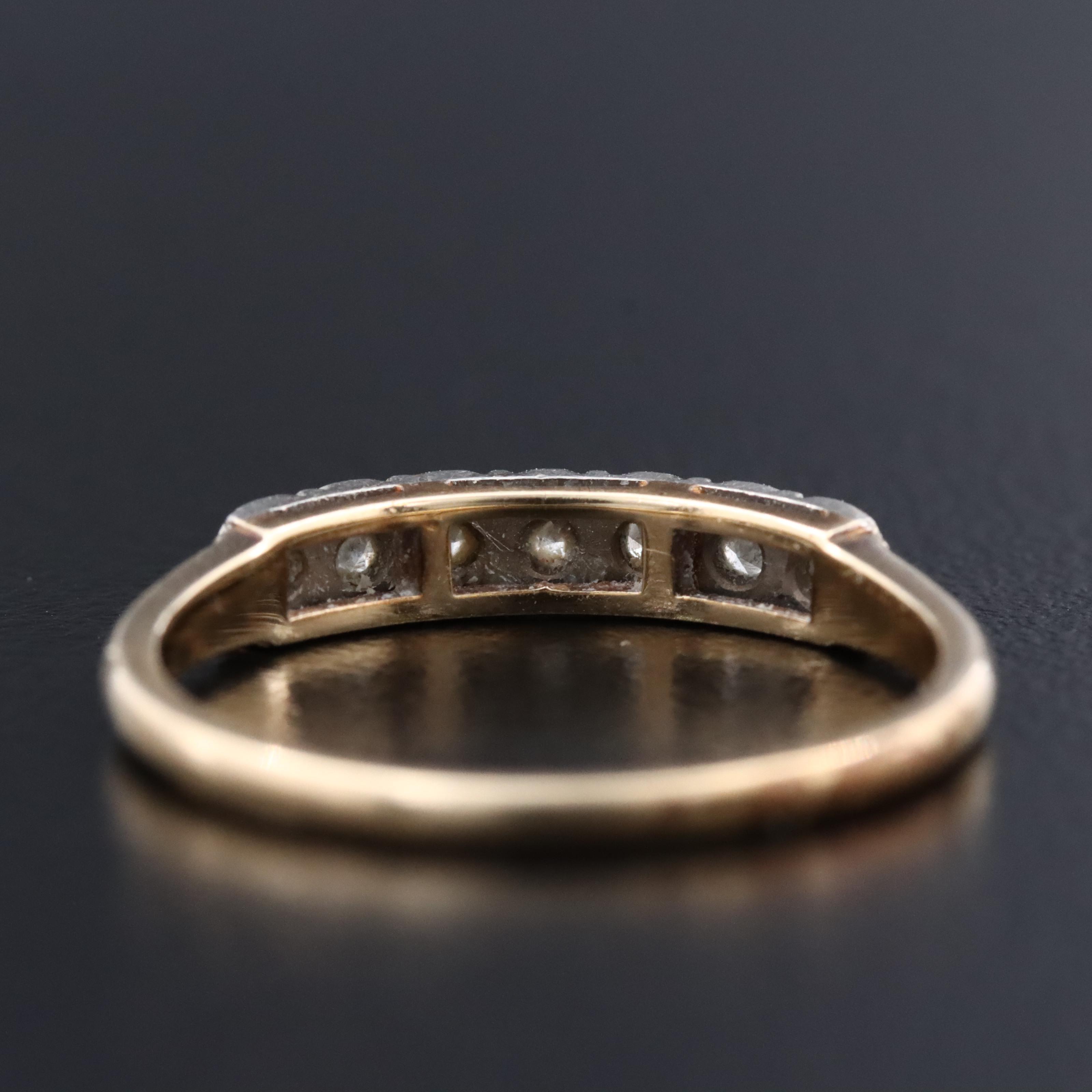 Jabel 14K 0.14 CTW Diamond Ring with Palladium Setting