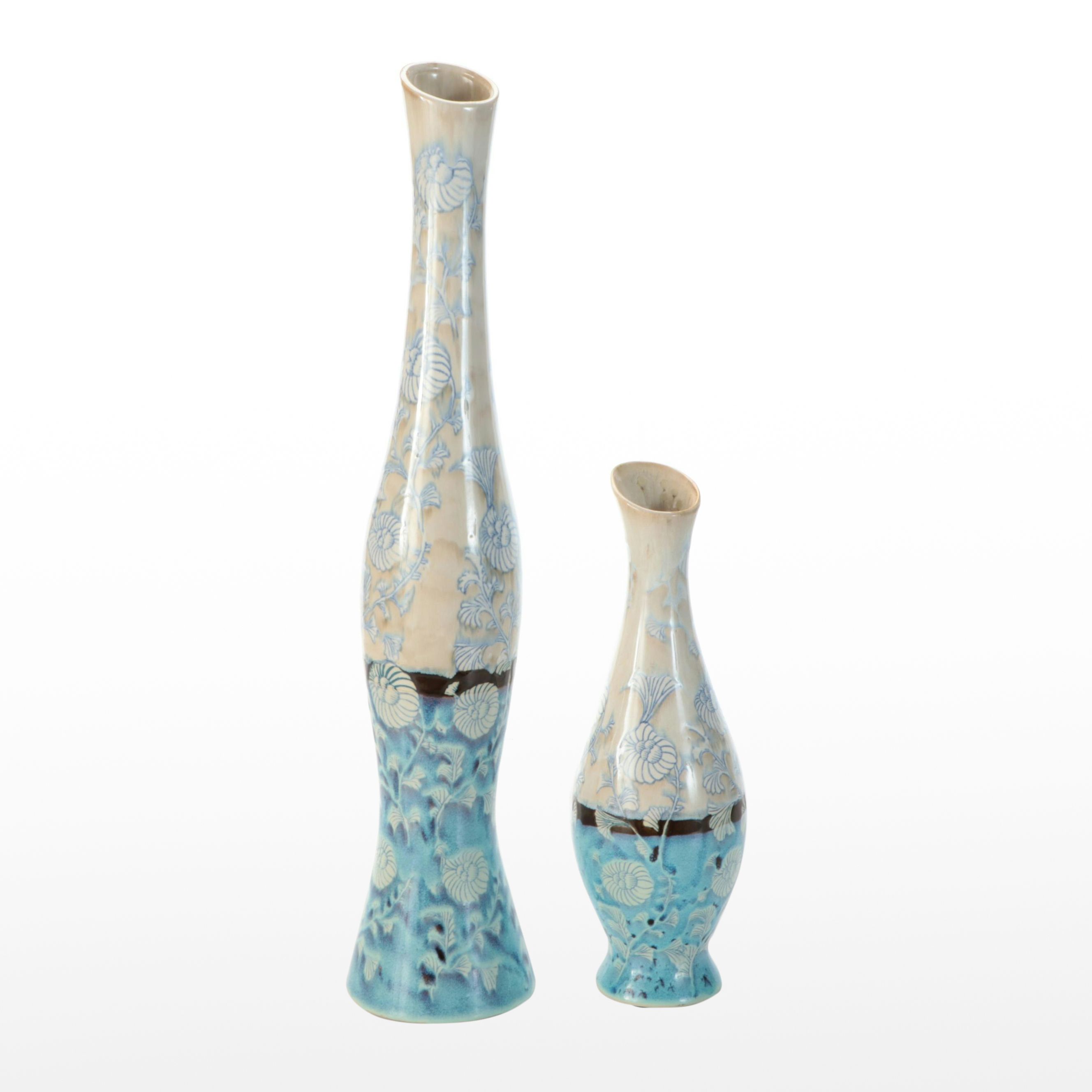 Jackson Florist Inc. Glazed Ceramic Vases