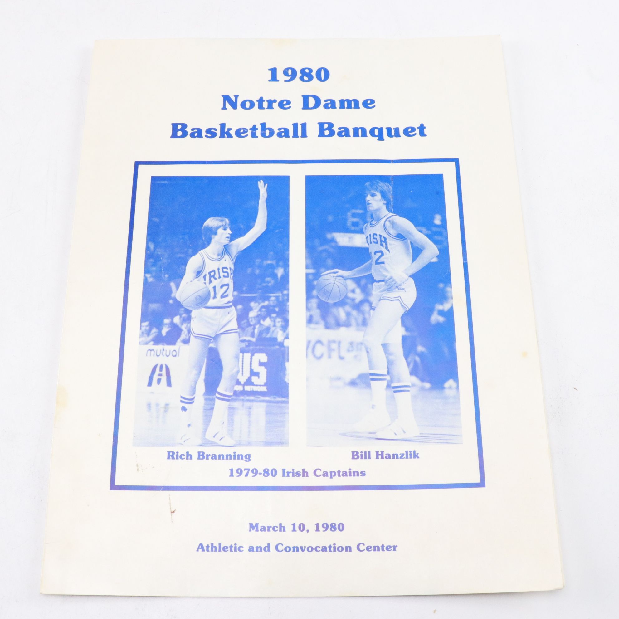 Notre Dame Basketball Programs and Ephemera with "Digger" Phelps Autograph