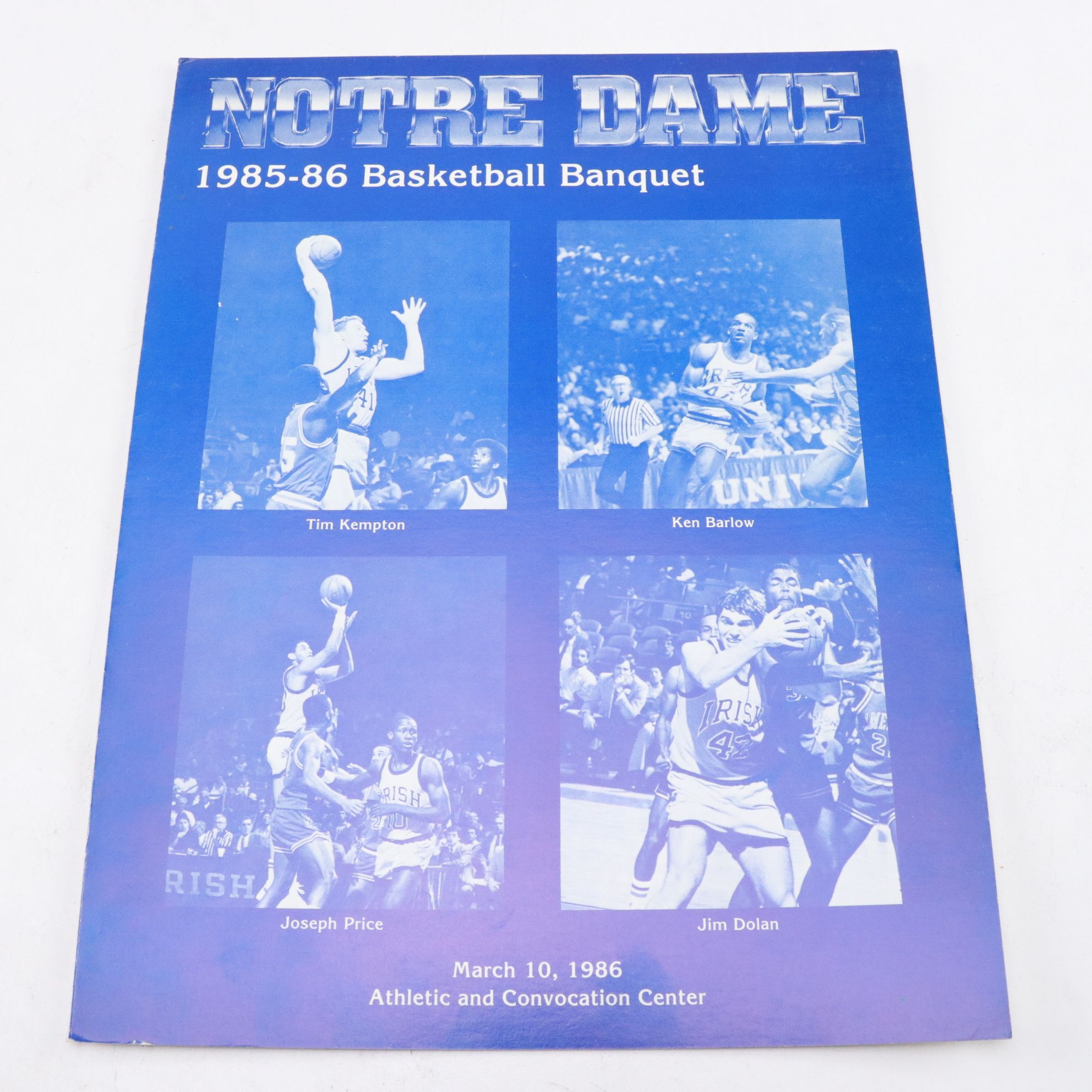 Notre Dame Basketball Programs and Ephemera with "Digger" Phelps Autograph