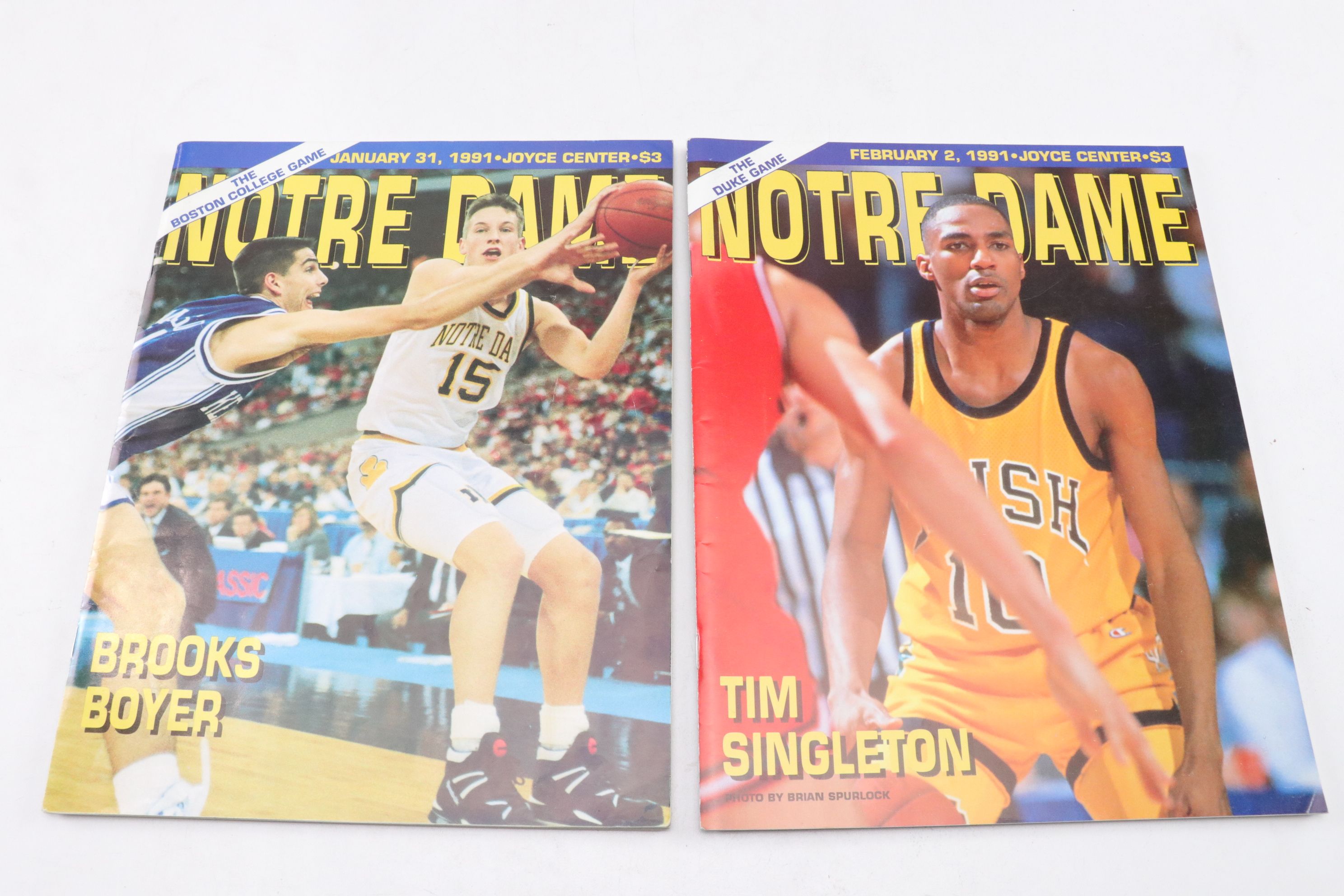 Notre Dame Basketball Programs and Ephemera with "Digger" Phelps Autograph