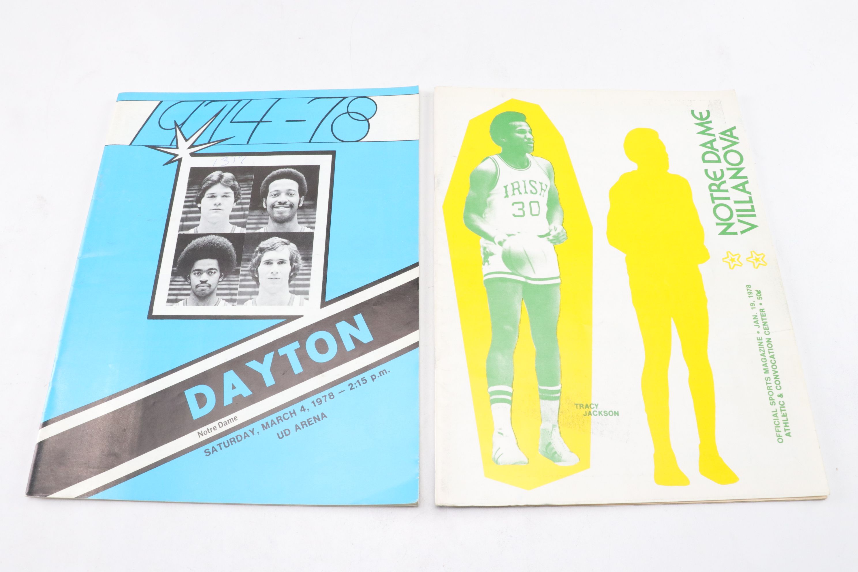 Notre Dame Basketball Programs and Ephemera with "Digger" Phelps Autograph