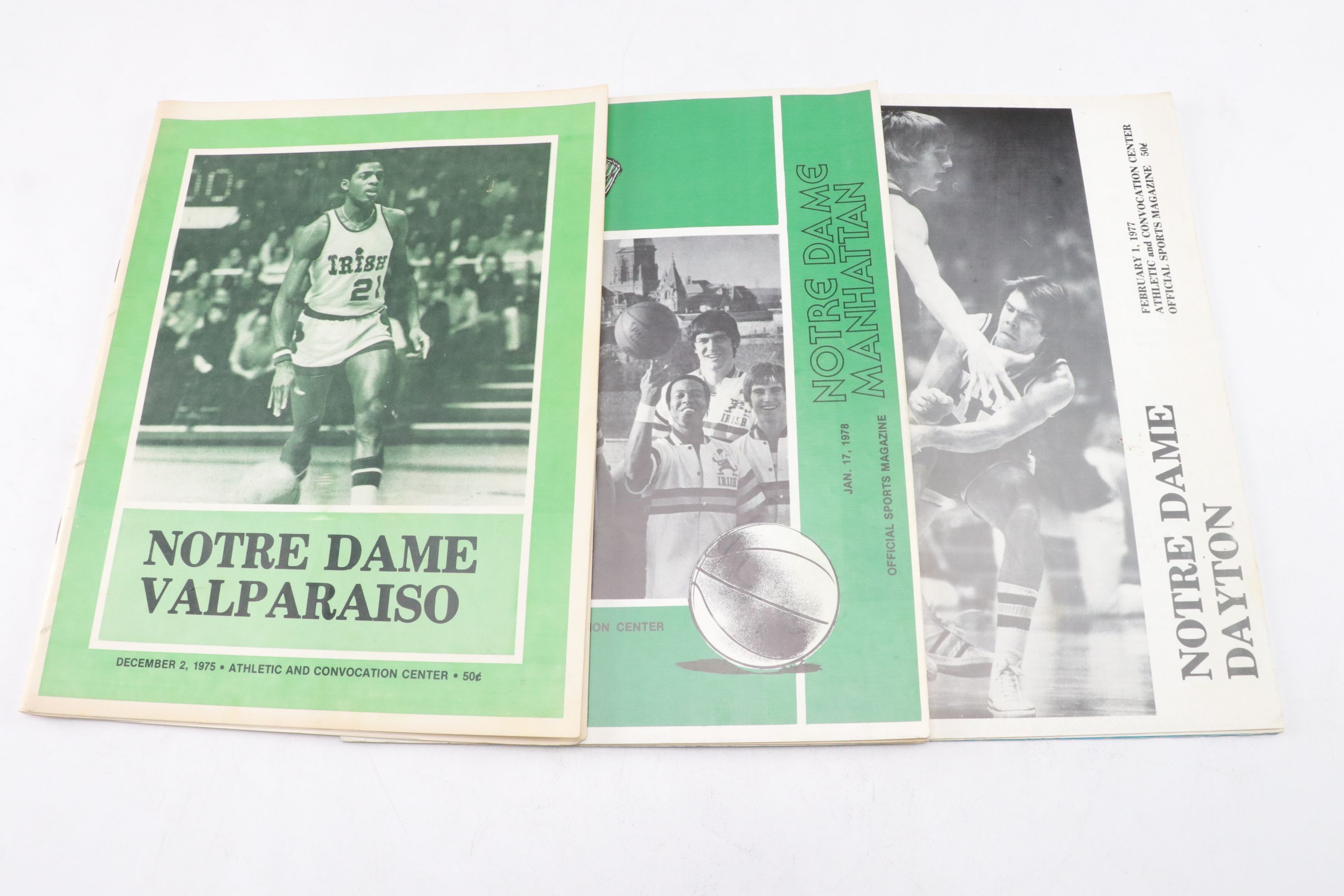 Notre Dame Basketball Programs and Ephemera with "Digger" Phelps Autograph