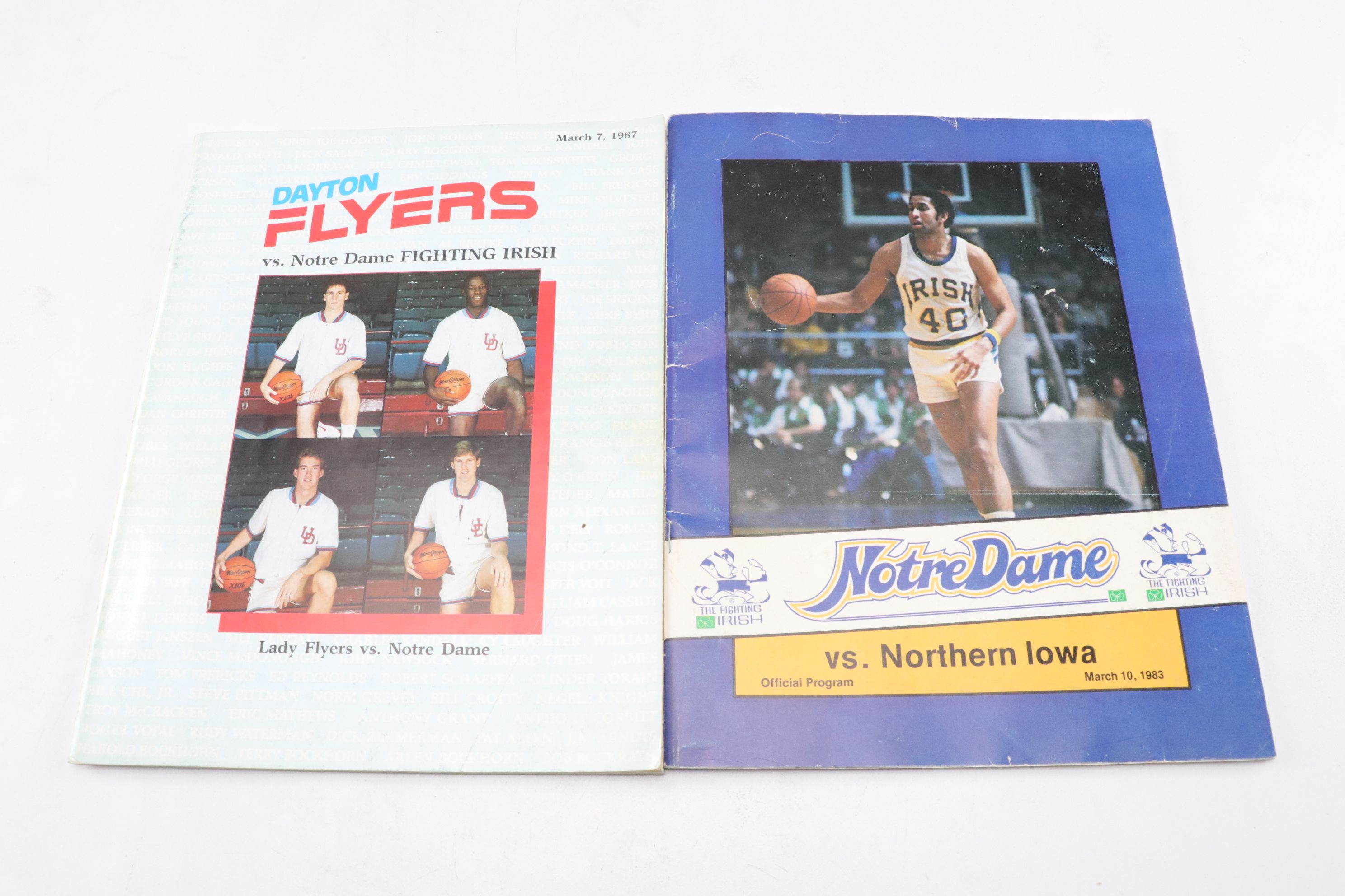 Notre Dame Basketball Programs and Ephemera with "Digger" Phelps Autograph