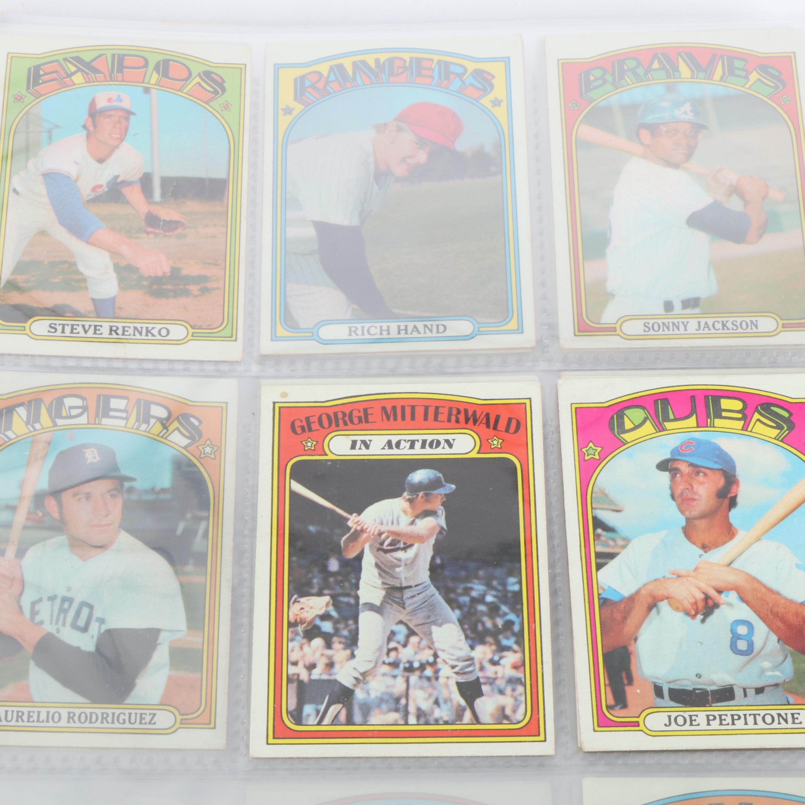 Album of Over 230 1972 Topps Baseball Cards