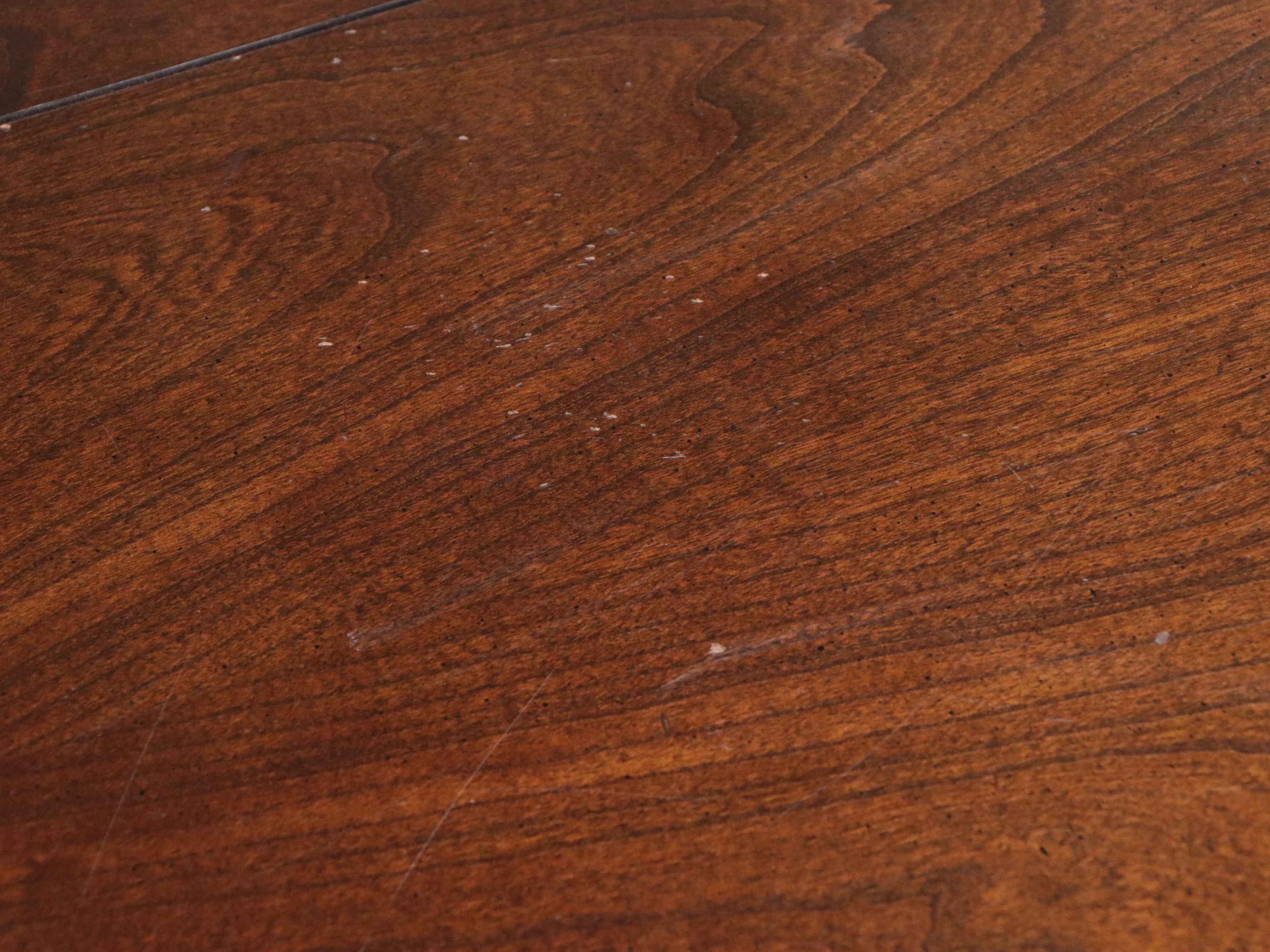 Traditional Style Two-Tiered Mahogany Finish Open Bookcase