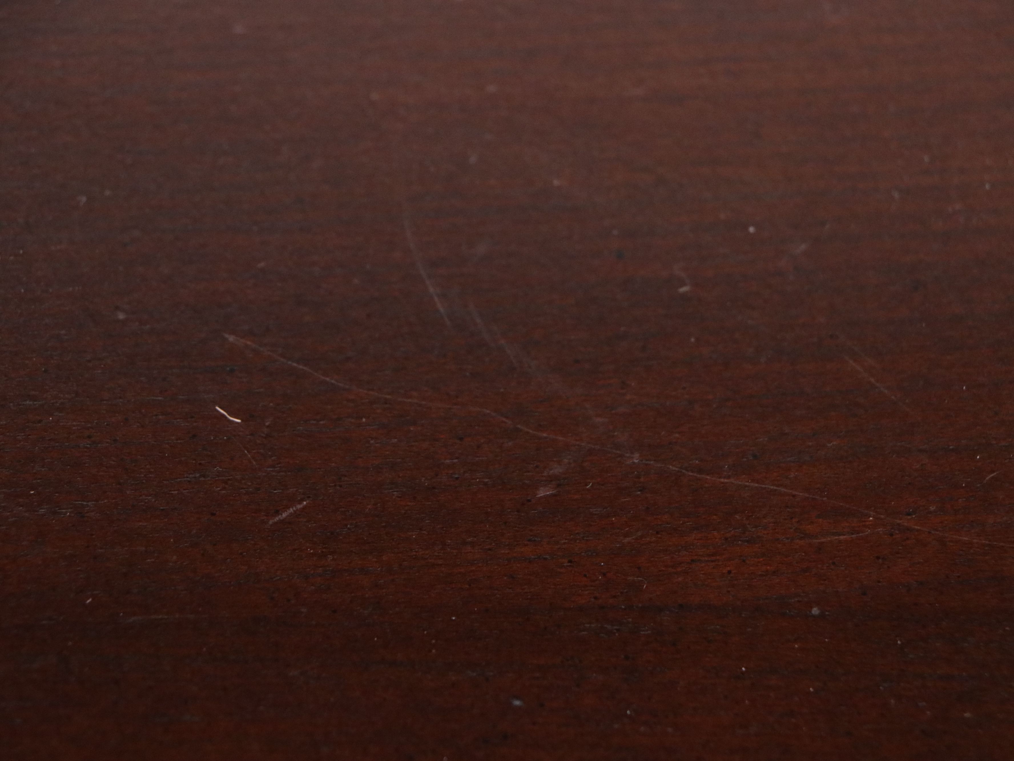 Traditional Style Two-Tiered Mahogany Finish Open Bookcase