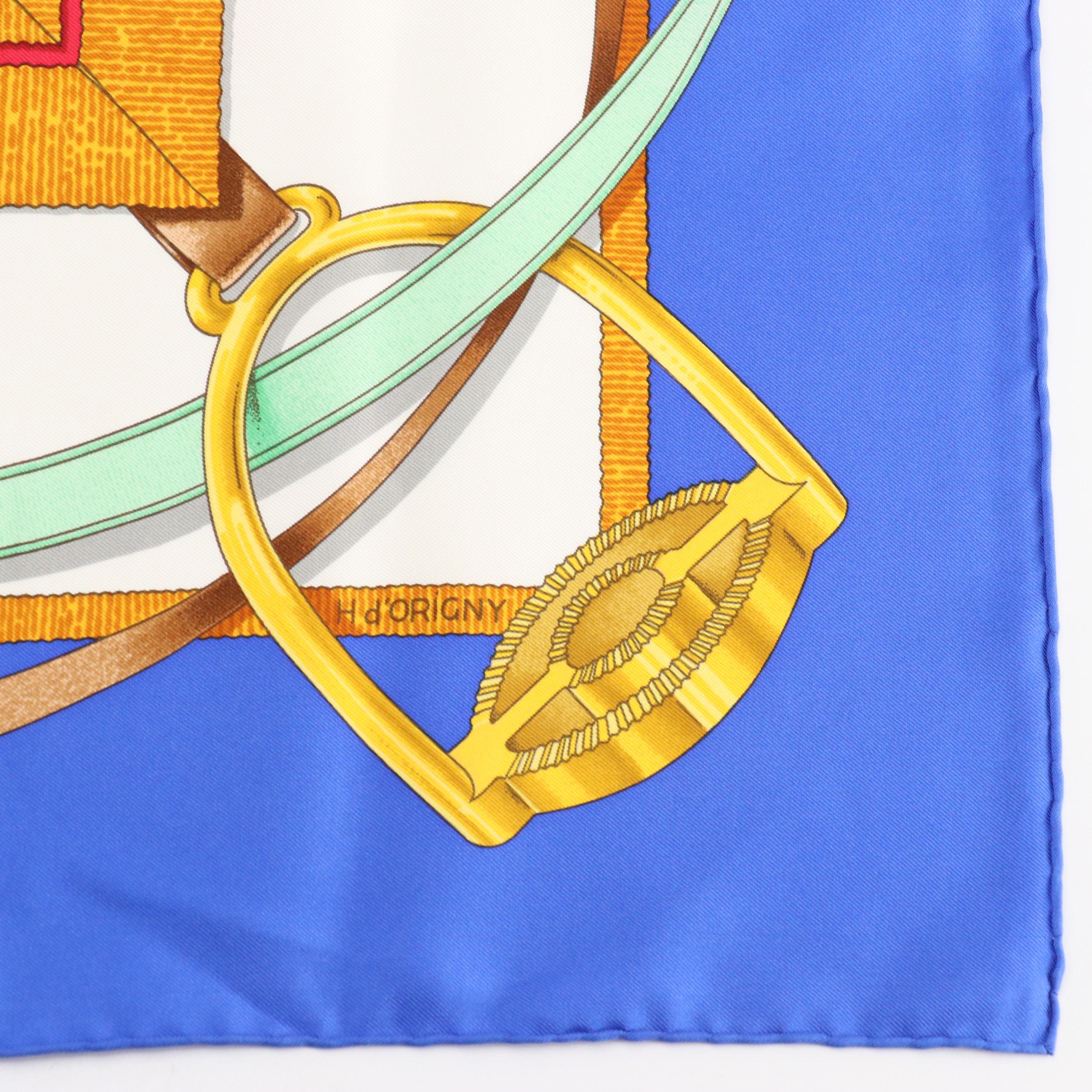 Hermès "Grand Manège" Silk Twill Scarf 90
