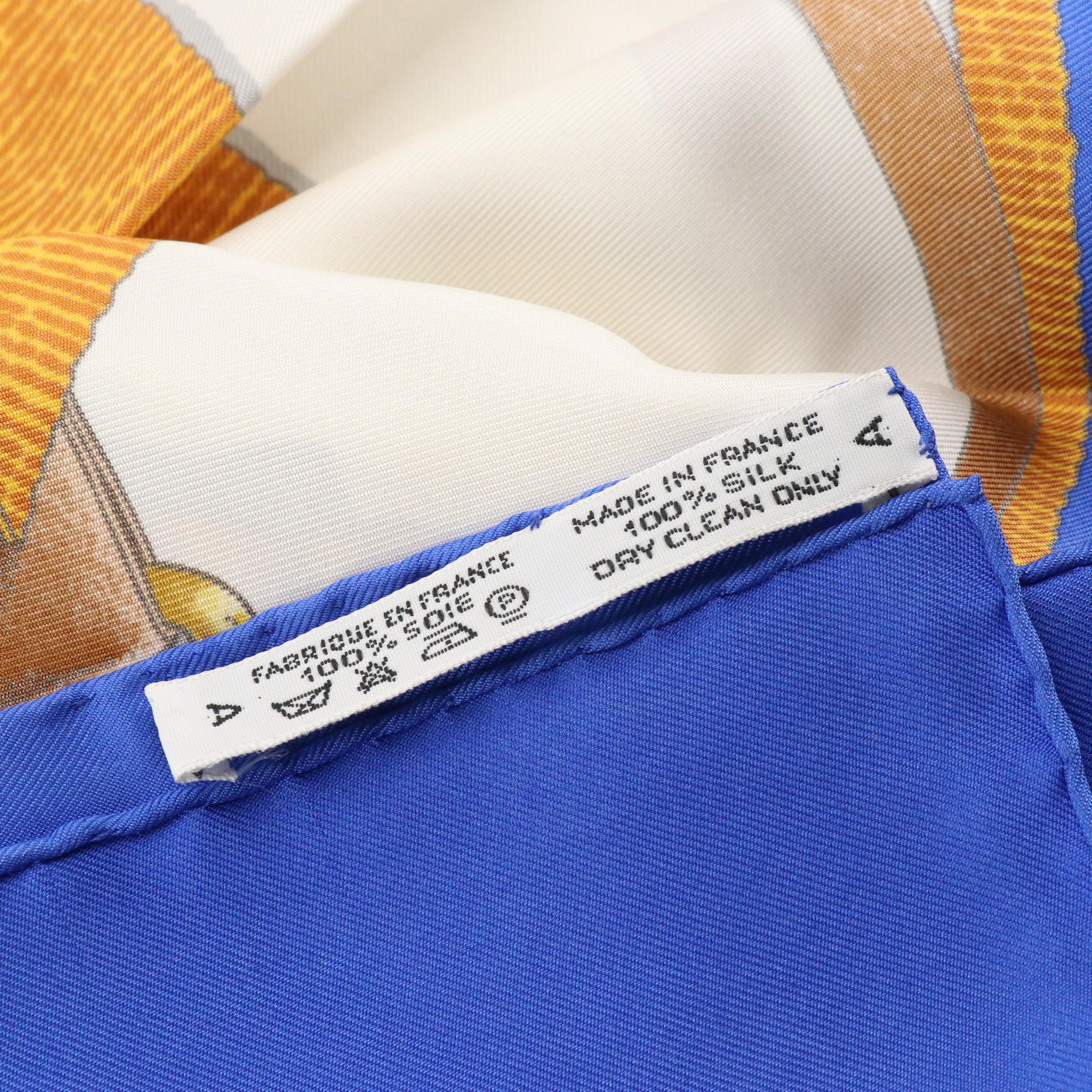 Hermès "Grand Manège" Silk Twill Scarf 90