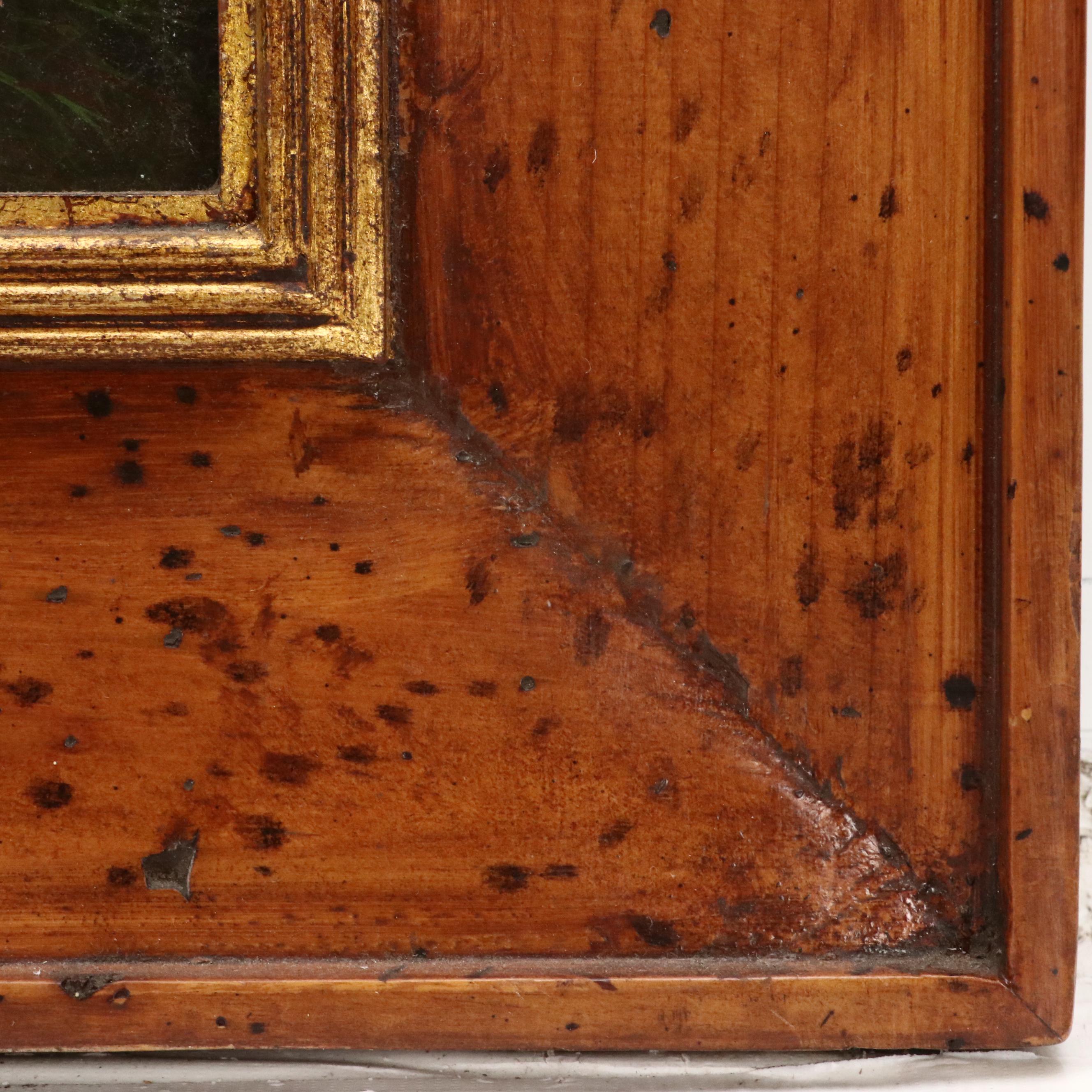 Trevor James Oil Painting of Barnyard Scene With Pigs, 20th Century