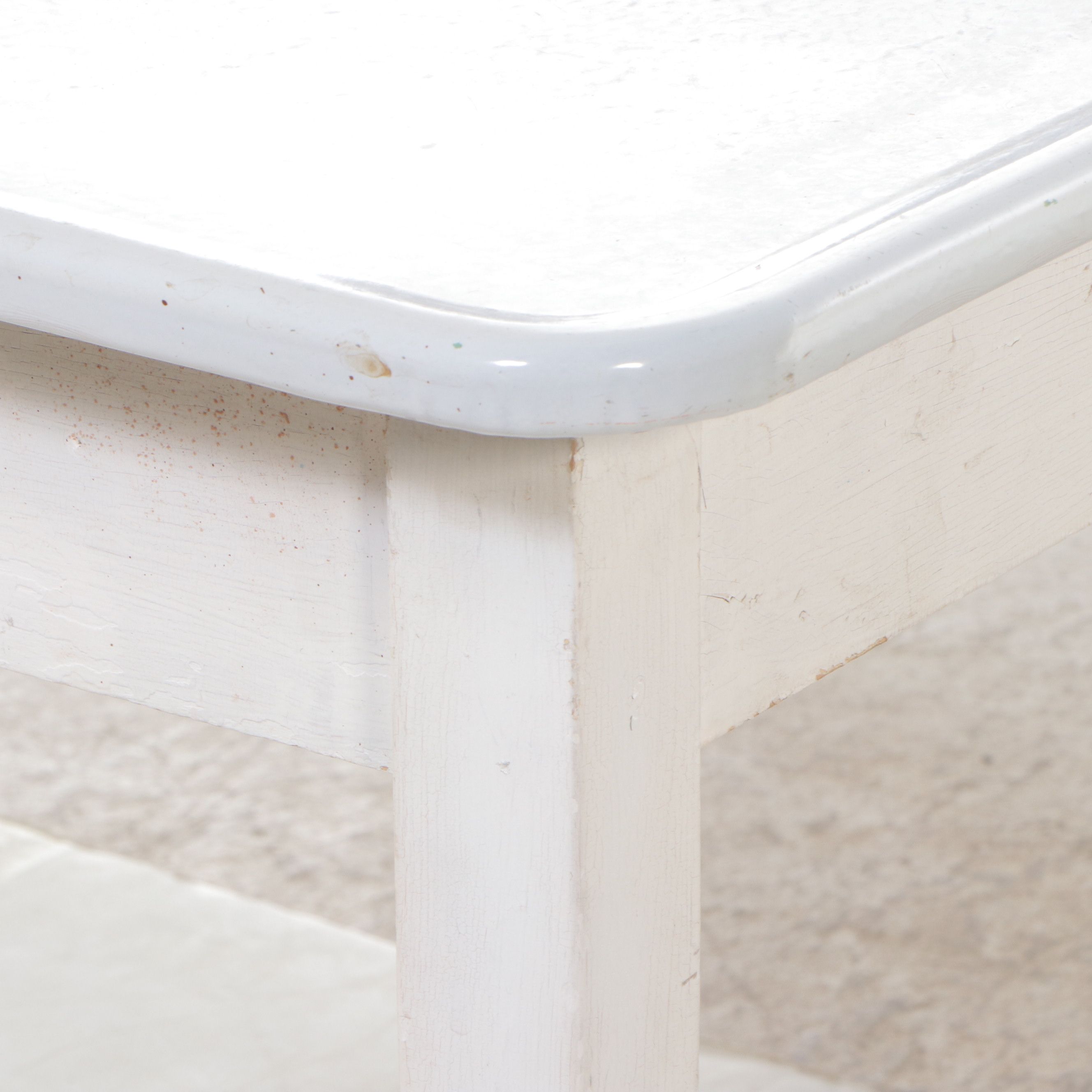 Mutschler Brothers Company Metal and Painted Wood Work Table, Mid-20th Century