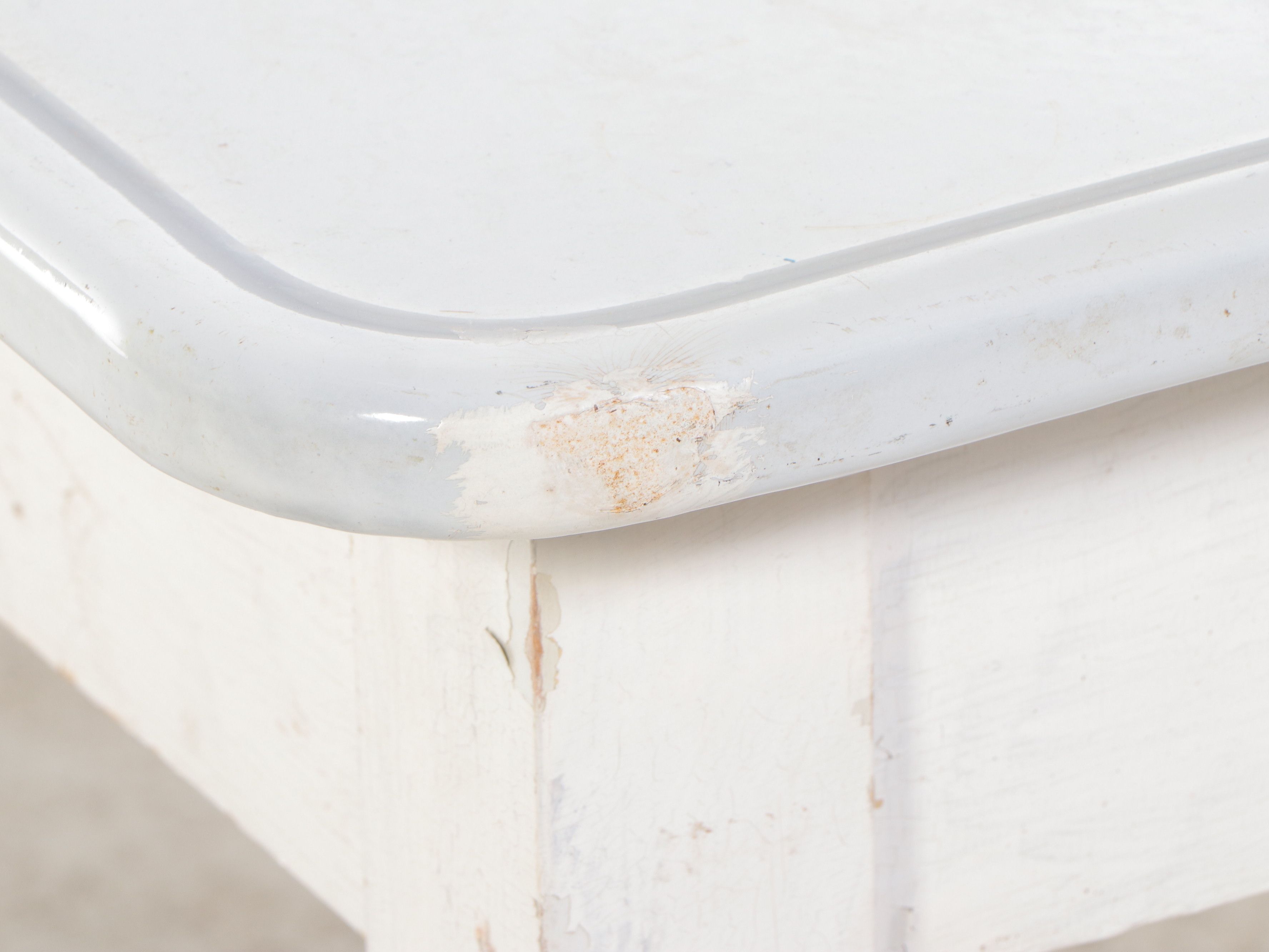 Mutschler Brothers Company Metal and Painted Wood Work Table, Mid-20th Century