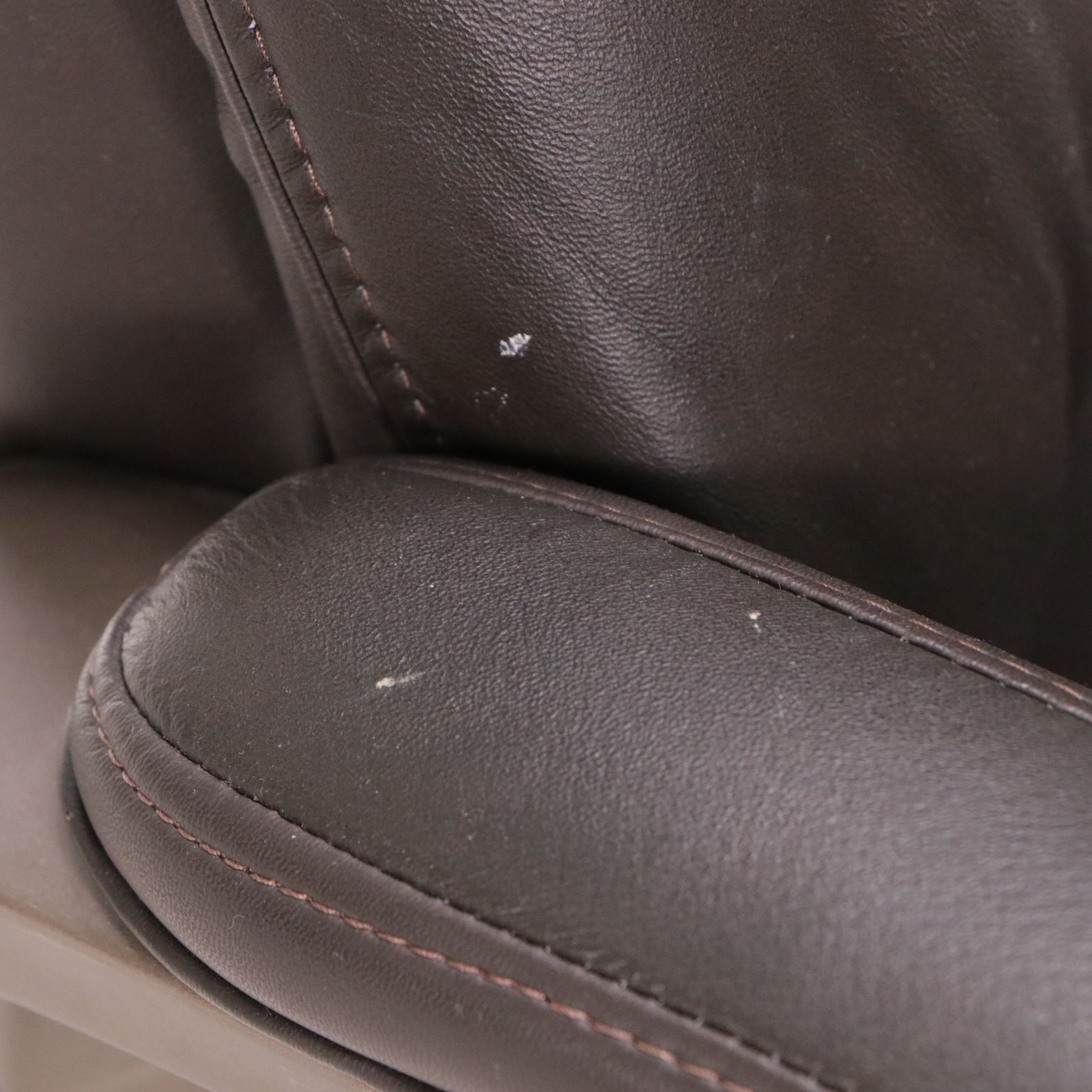 Office Depot Brown Faux Leather Upholstered Desk Chair