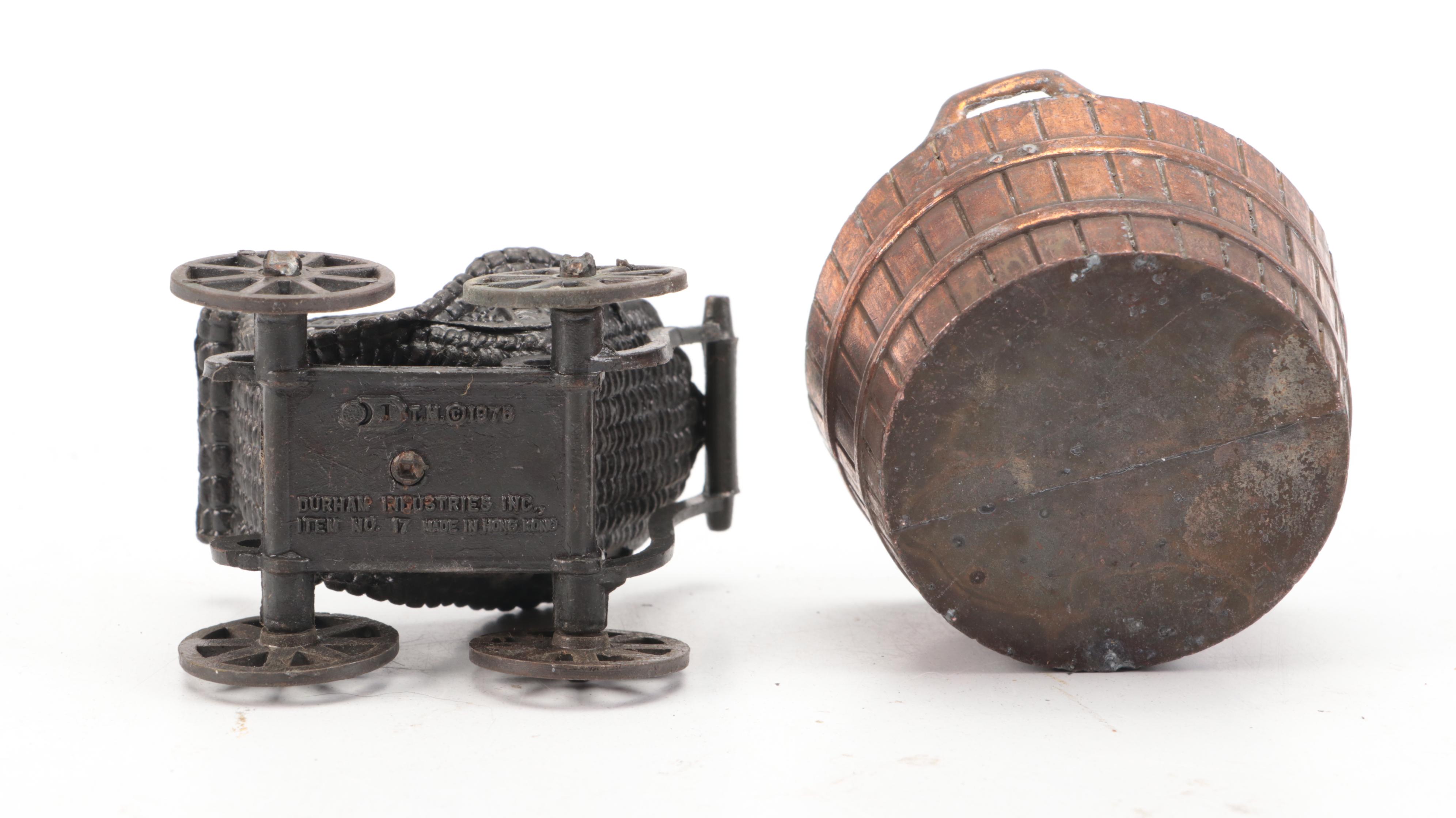 Durham Industries Miniature Diecast Metal Furniture and Appliances, 1970s