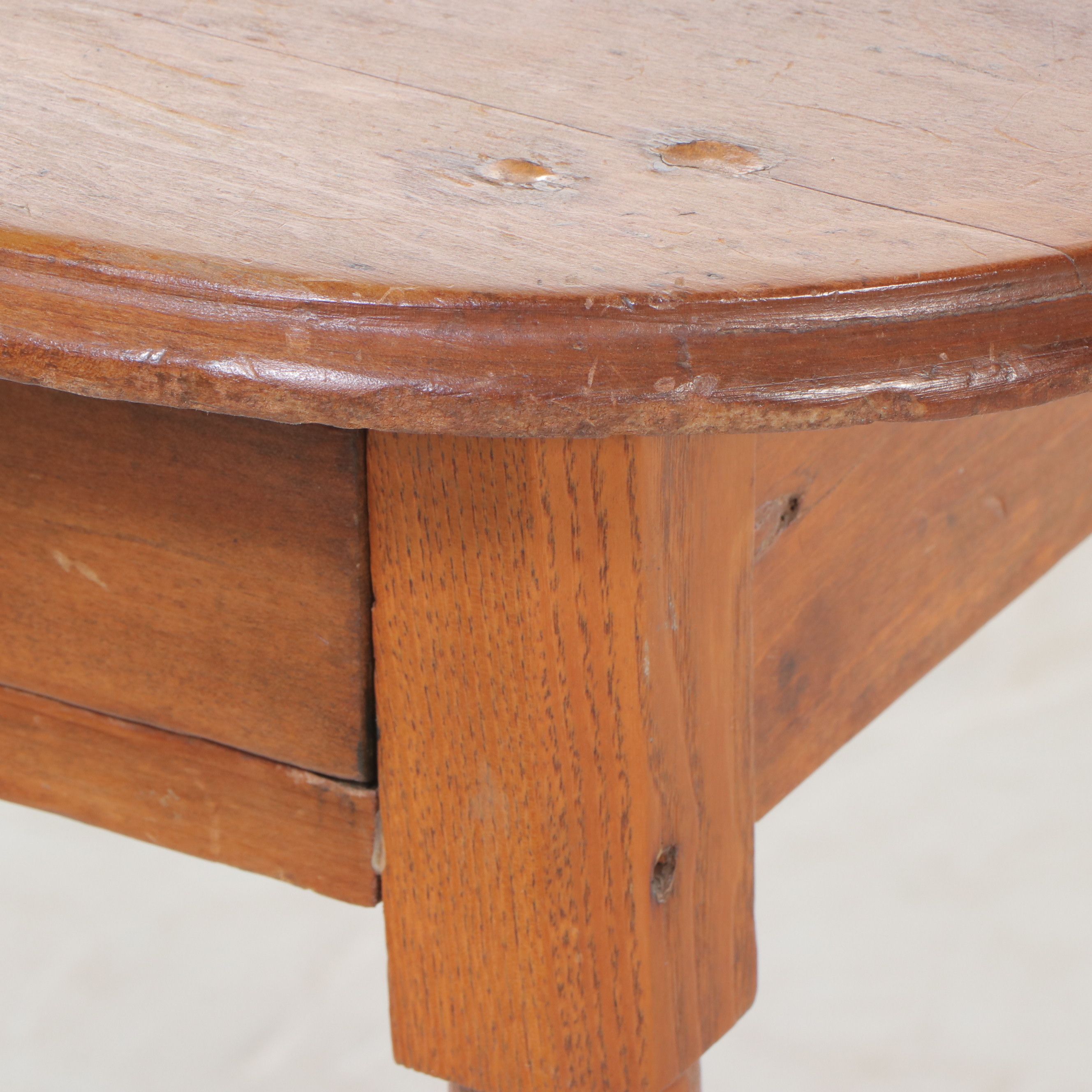 Late Victorian Ash and Poplar Side Table