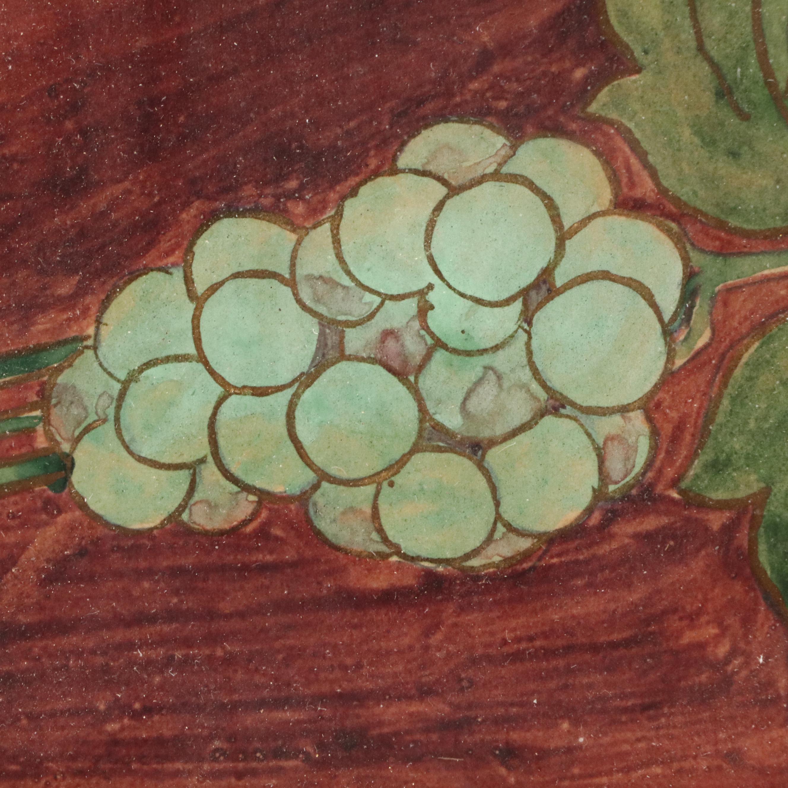 Henry C. S. Mason Art Nouveau Style Colored Ink Drawing "Design for a Fan"