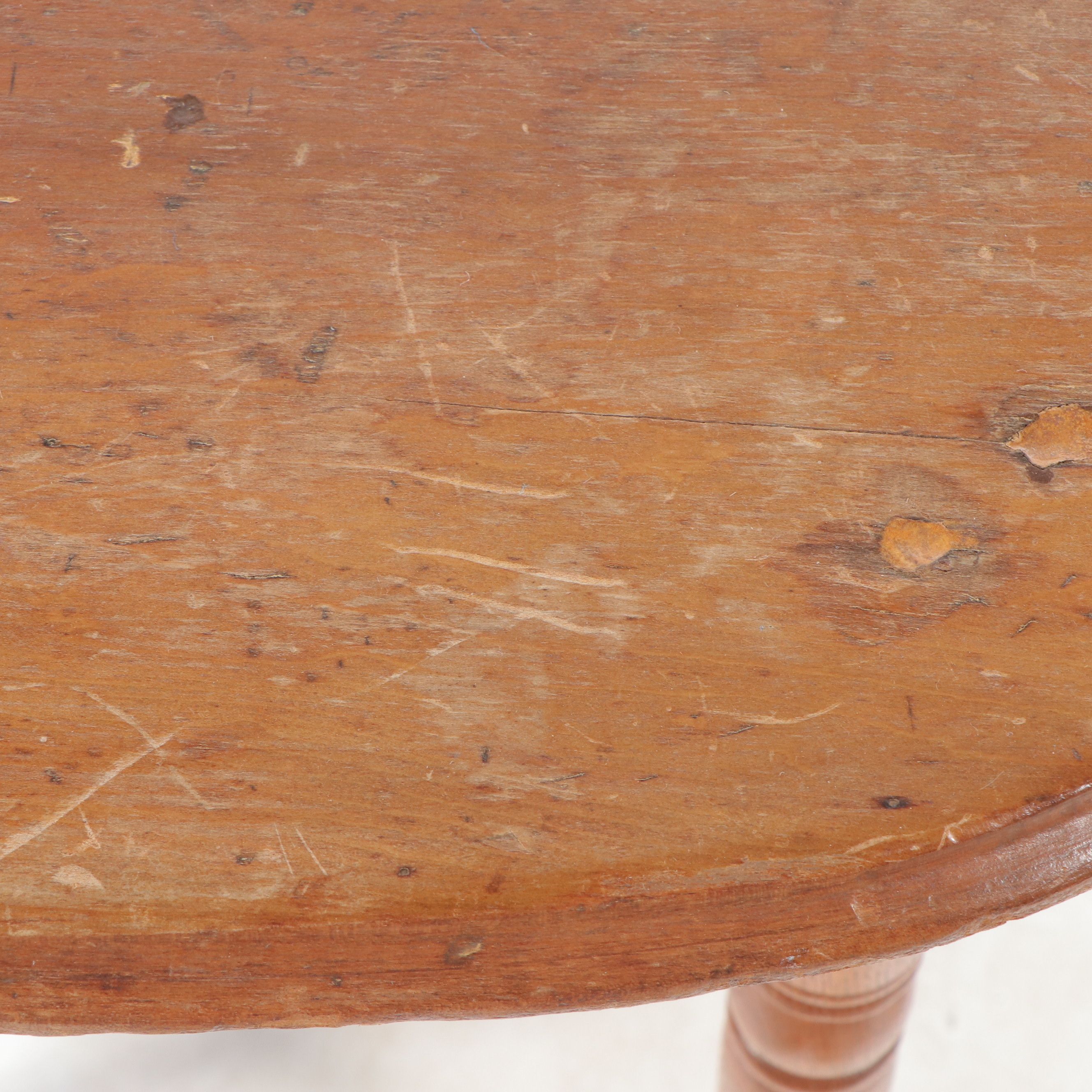 Late Victorian Ash and Poplar Side Table