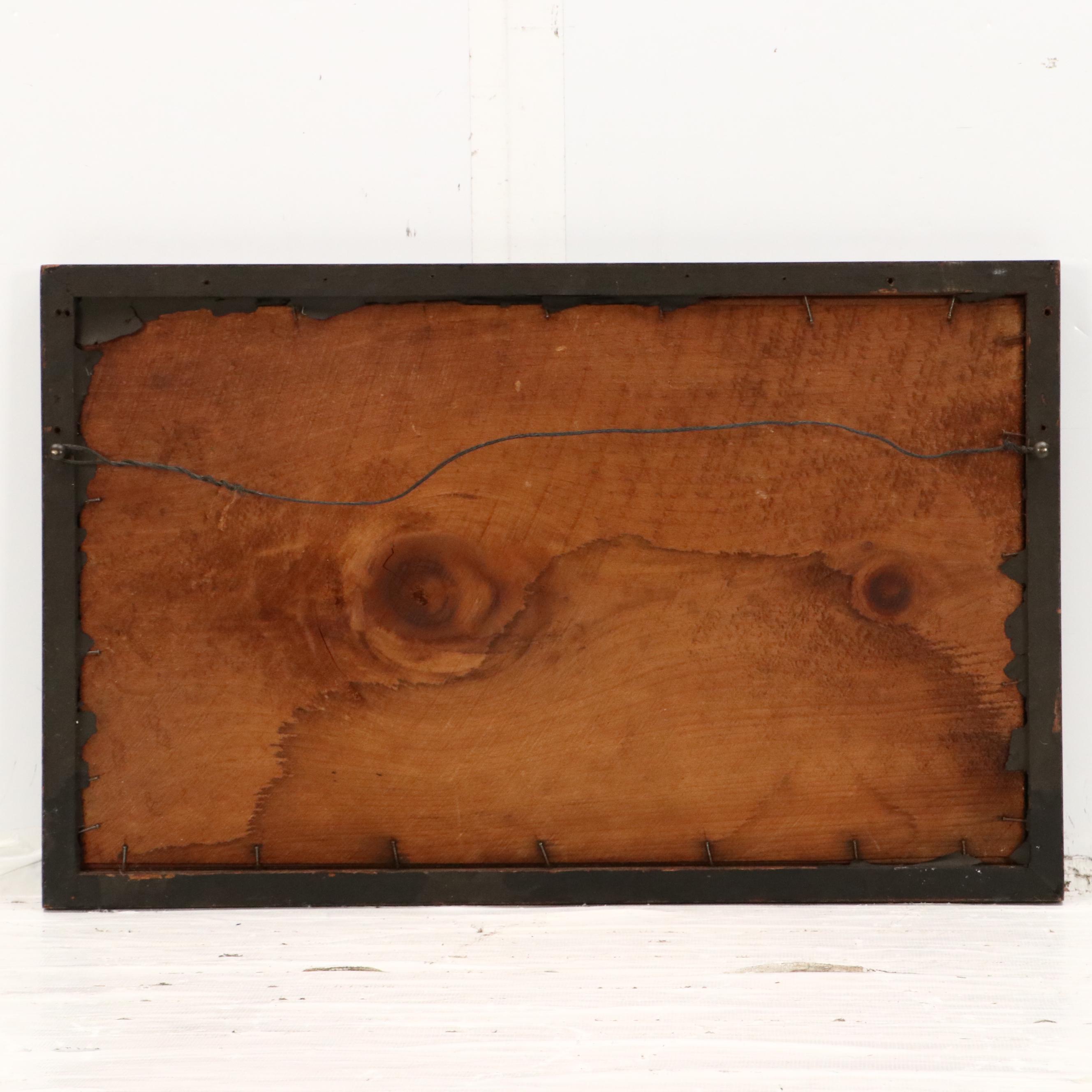 Henry C. S. Mason Art Nouveau Style Colored Ink Drawing "Design for a Fan"