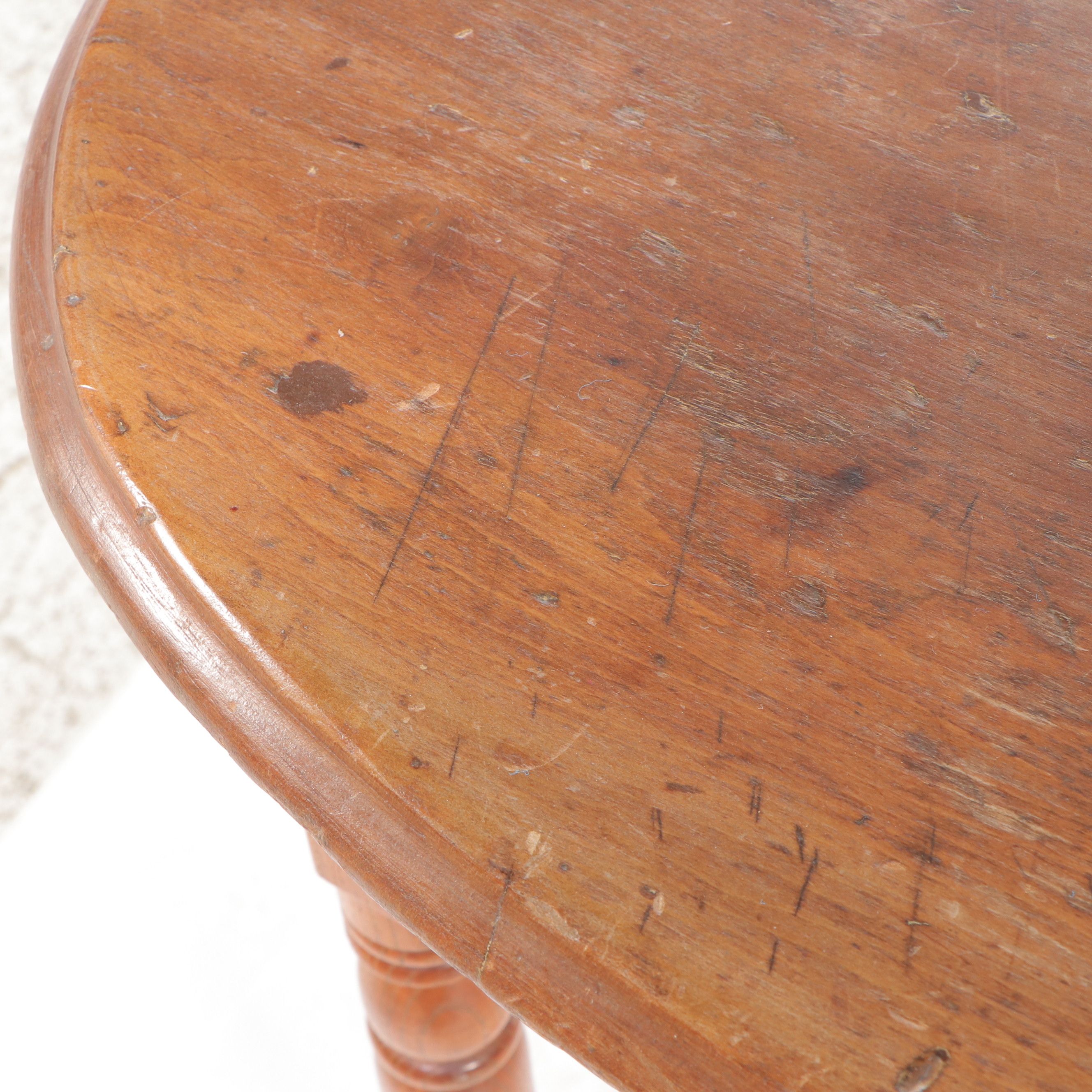 Late Victorian Ash and Poplar Side Table