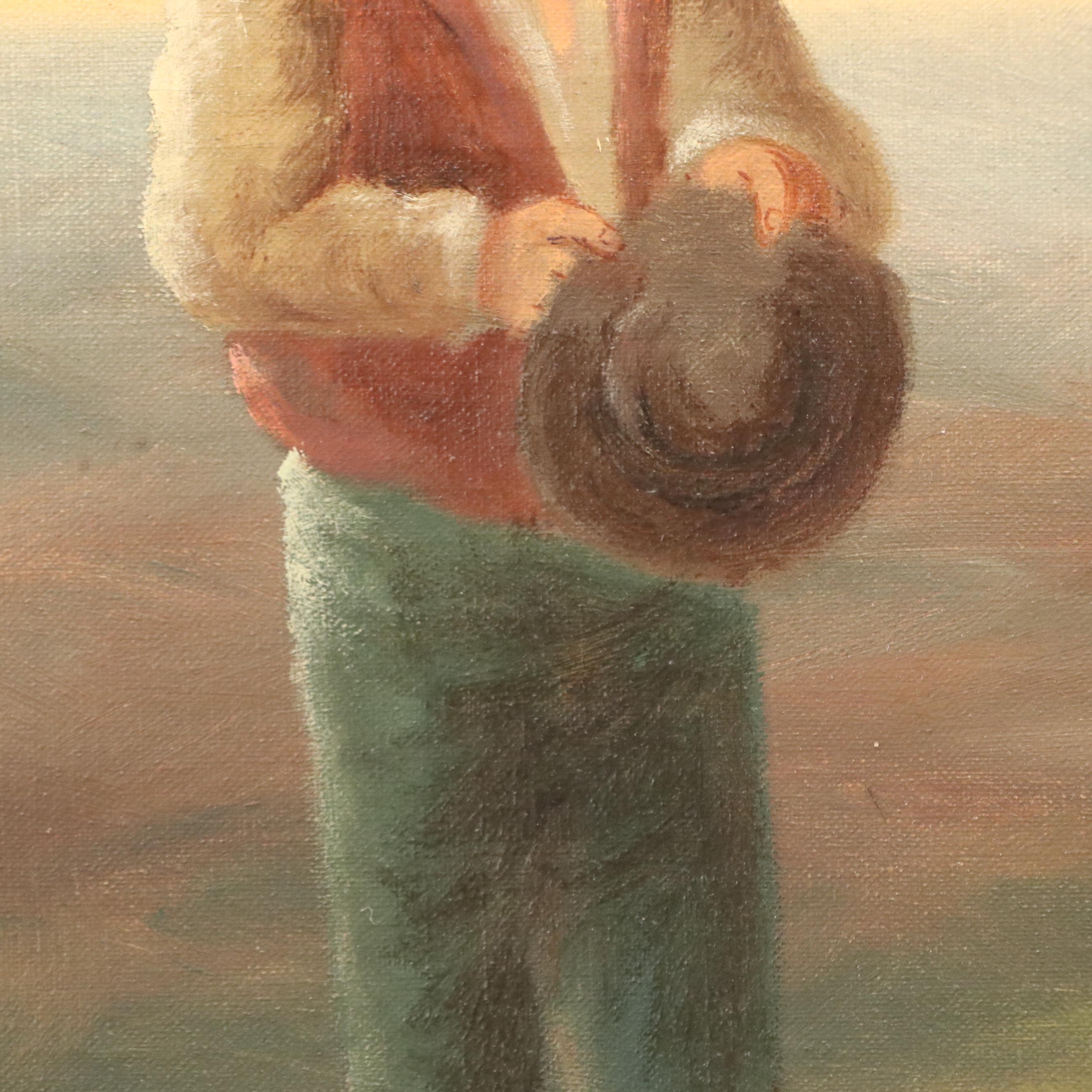 Oil Painting After Jean-François Millet "The Angelus"