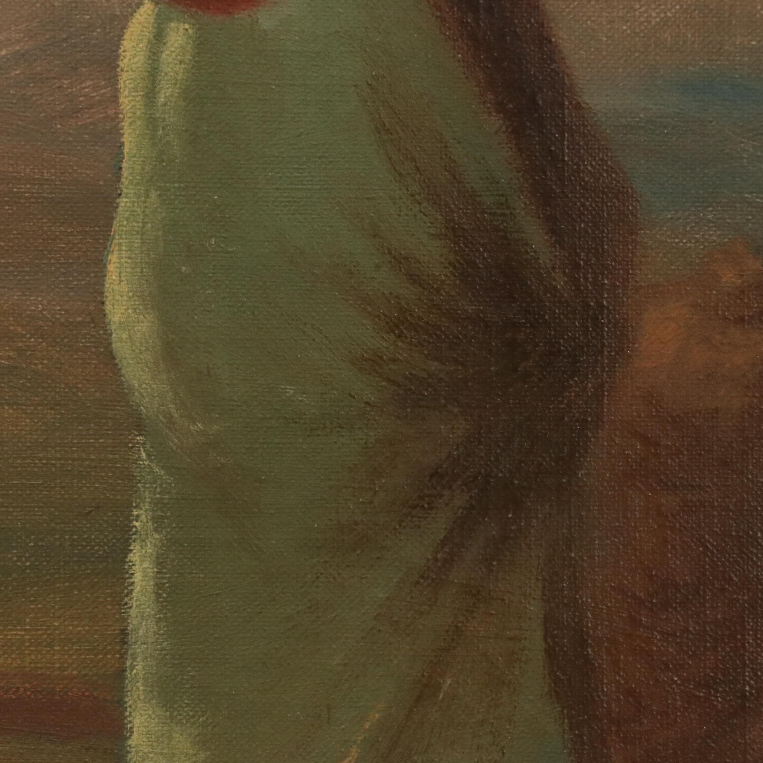 Oil Painting After Jean-François Millet "The Angelus"