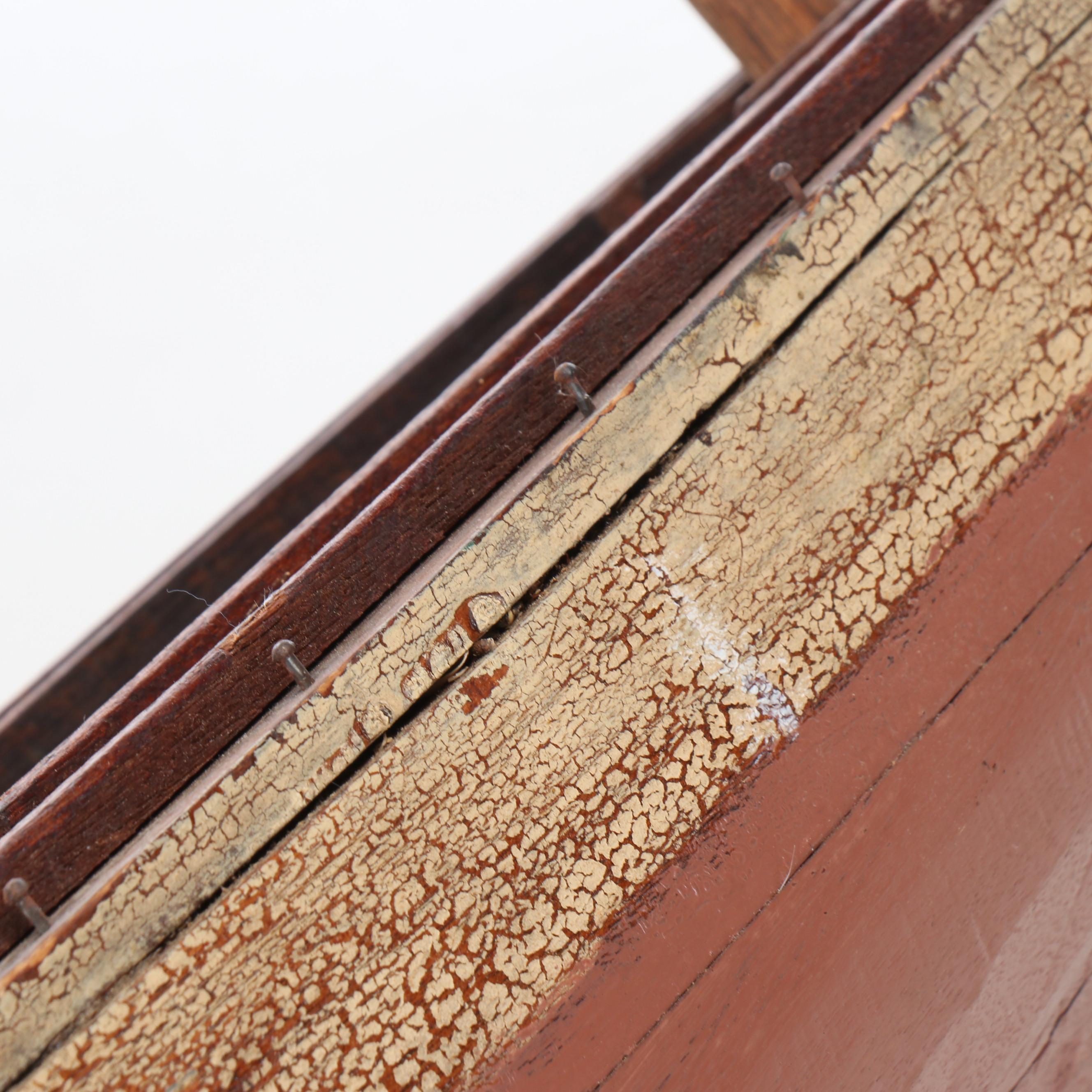 Large American or English Folk Art Wooden Pond Yacht Hull, Circa 1890–1920