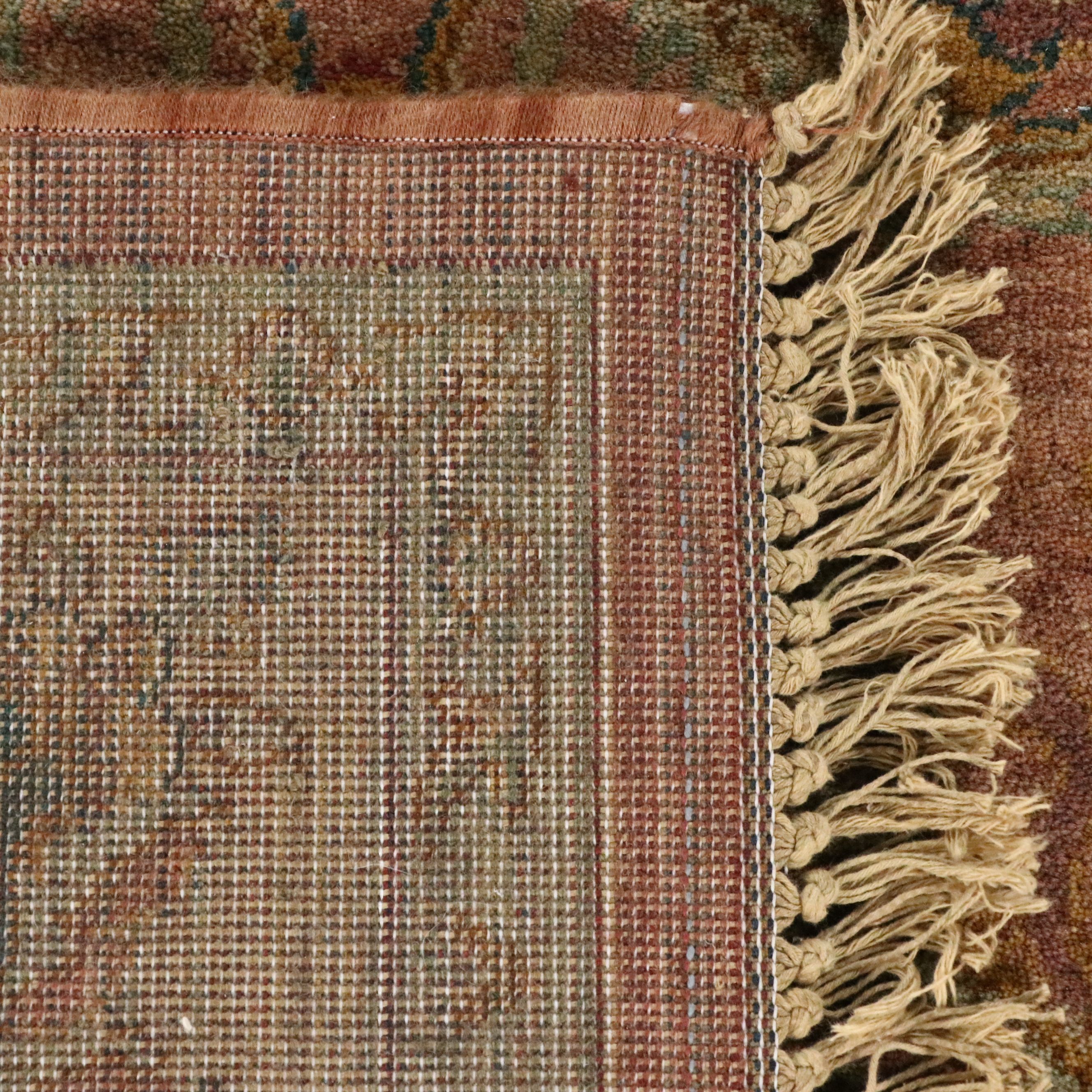 5'7 x 8'1 Machine Made Indian Agra Style Area Rug