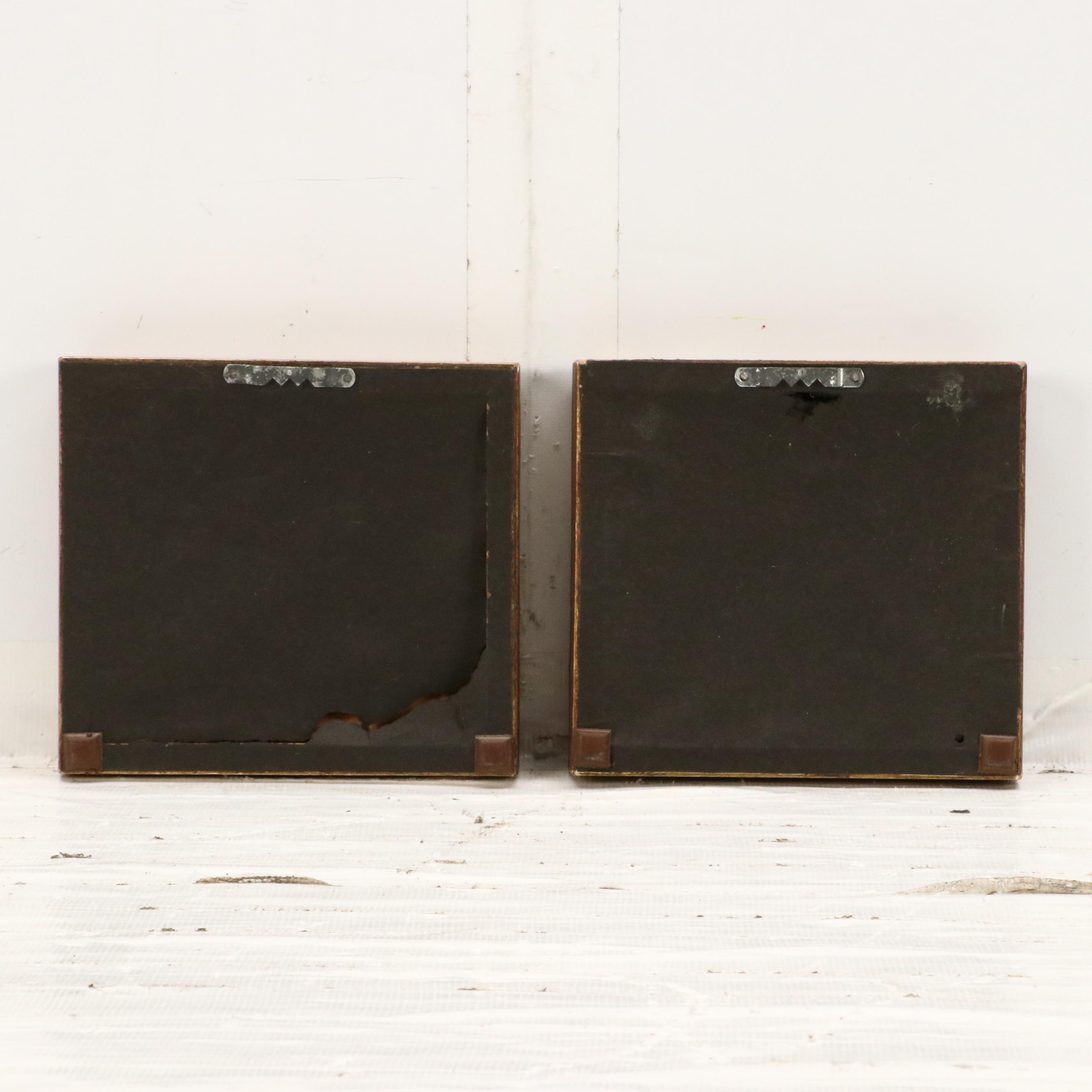 Pair of Miniature Oil Paintings of St. Maarten Landscapes, Mid-20th Century