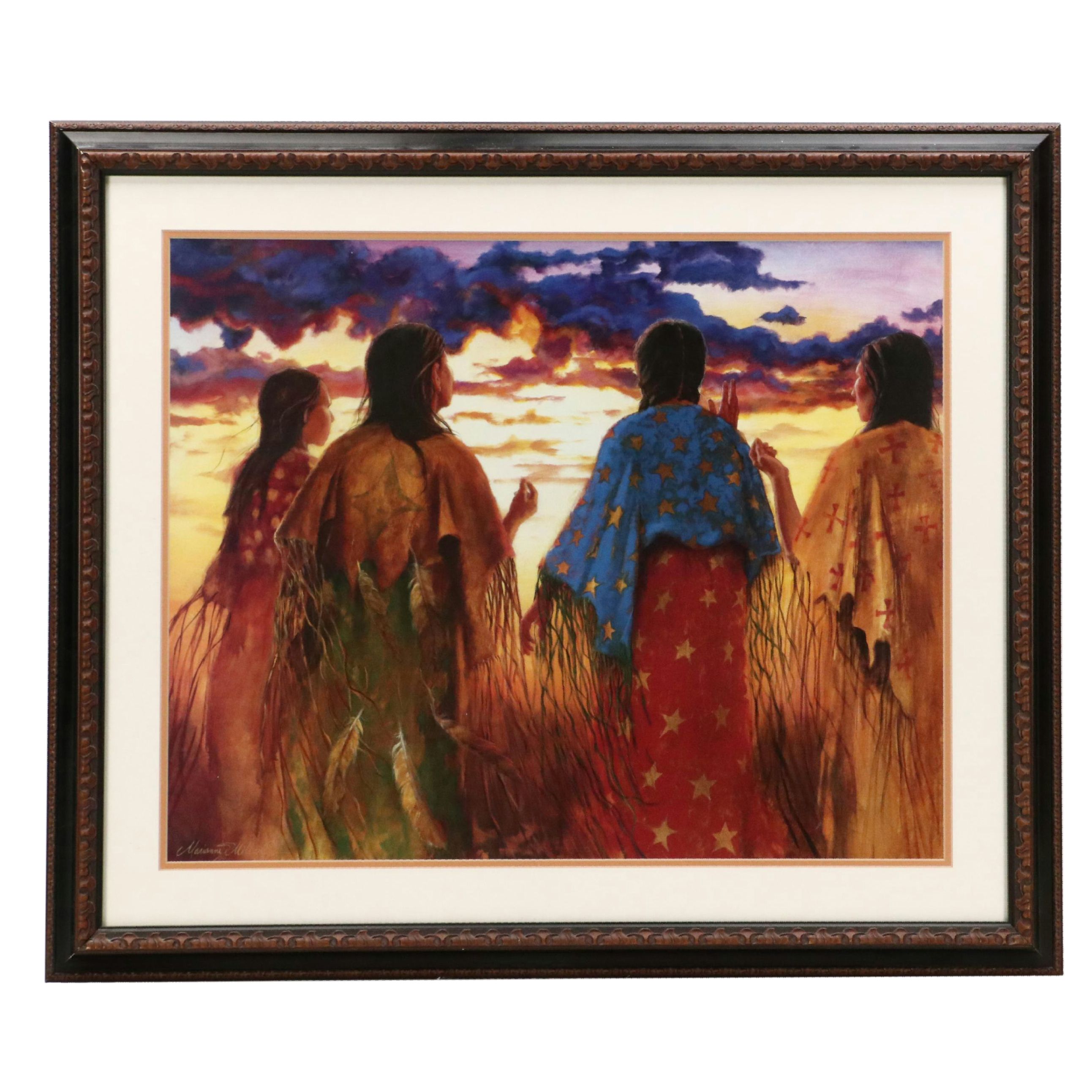 After Marianne Millar Offset Lithograph "Dancing 'til Dawn"