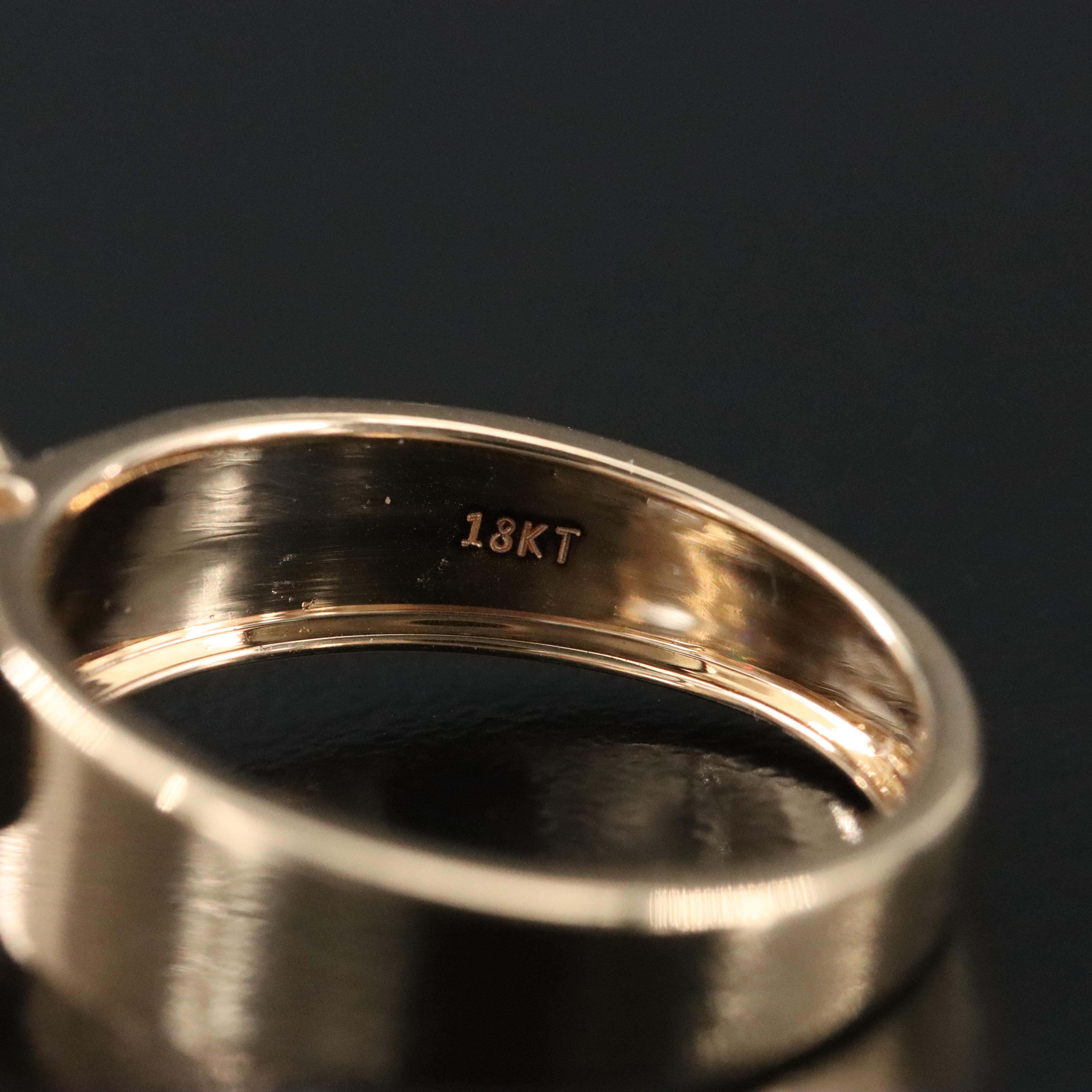 18K 5.54 CT Lab Grown Diamond Solitaire Ring with IGI Report