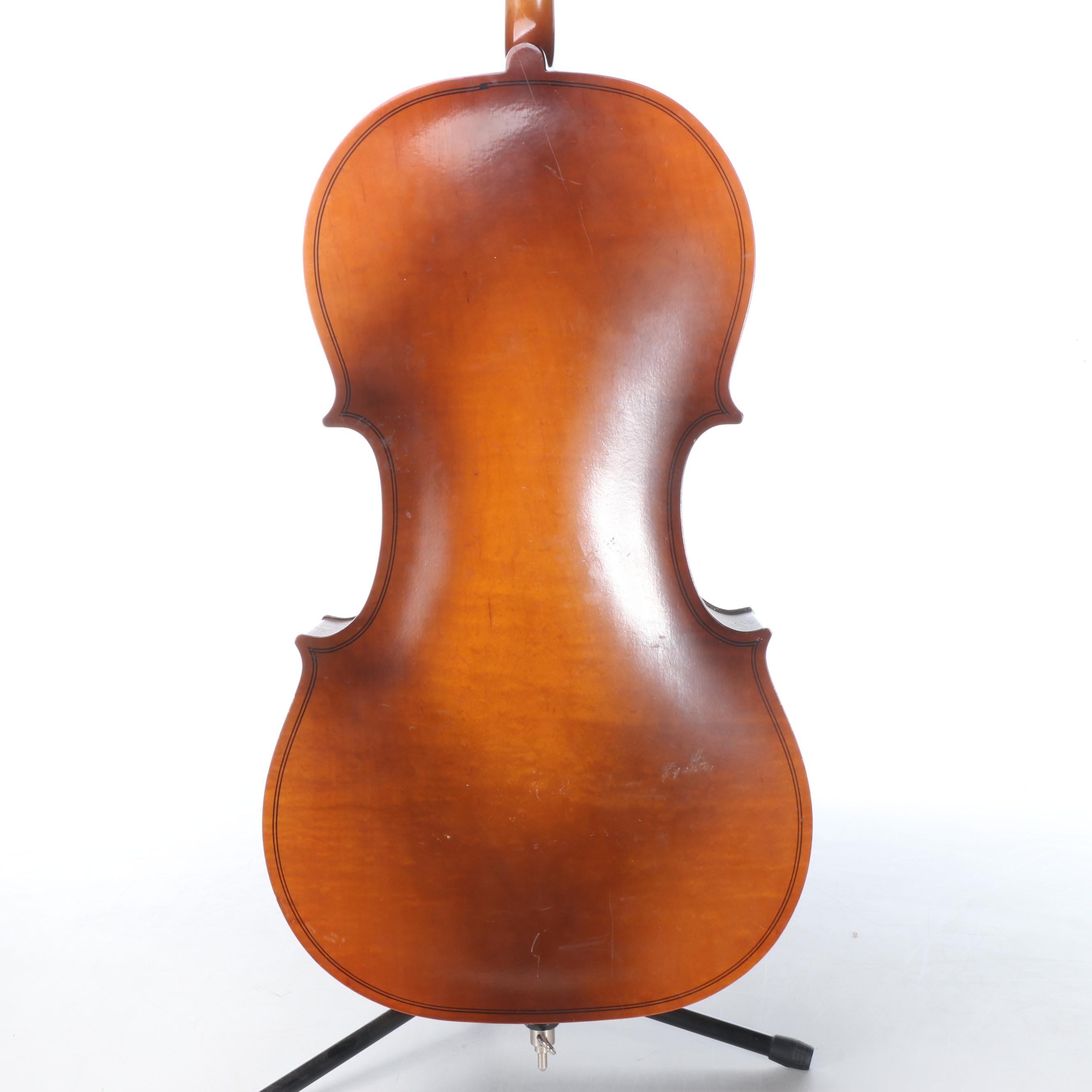 Kay 1/2 Size Model 121 Wood Cello, Mid-20th Century