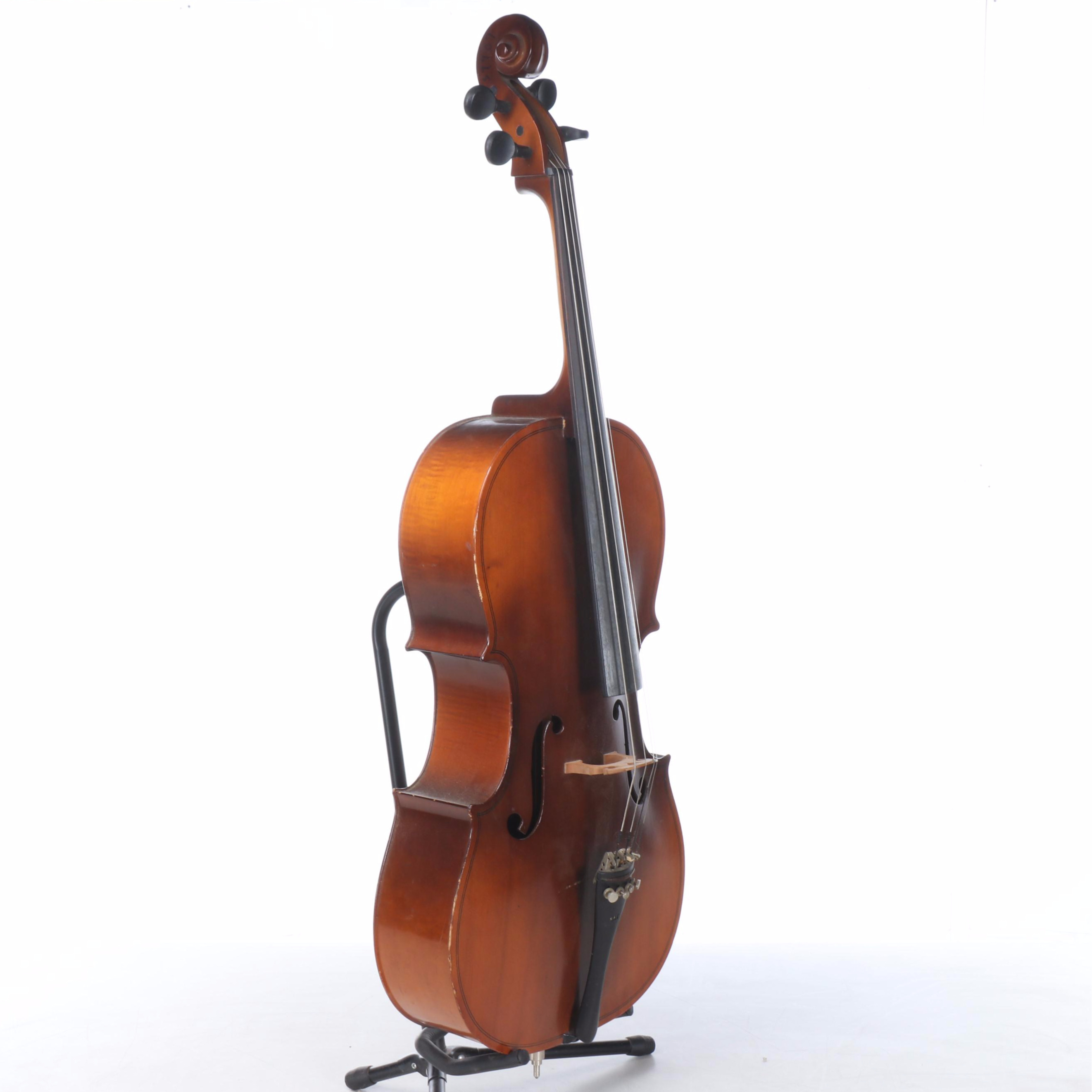 Kay 1/2 Size Model 121 Wood Cello, Mid-20th Century