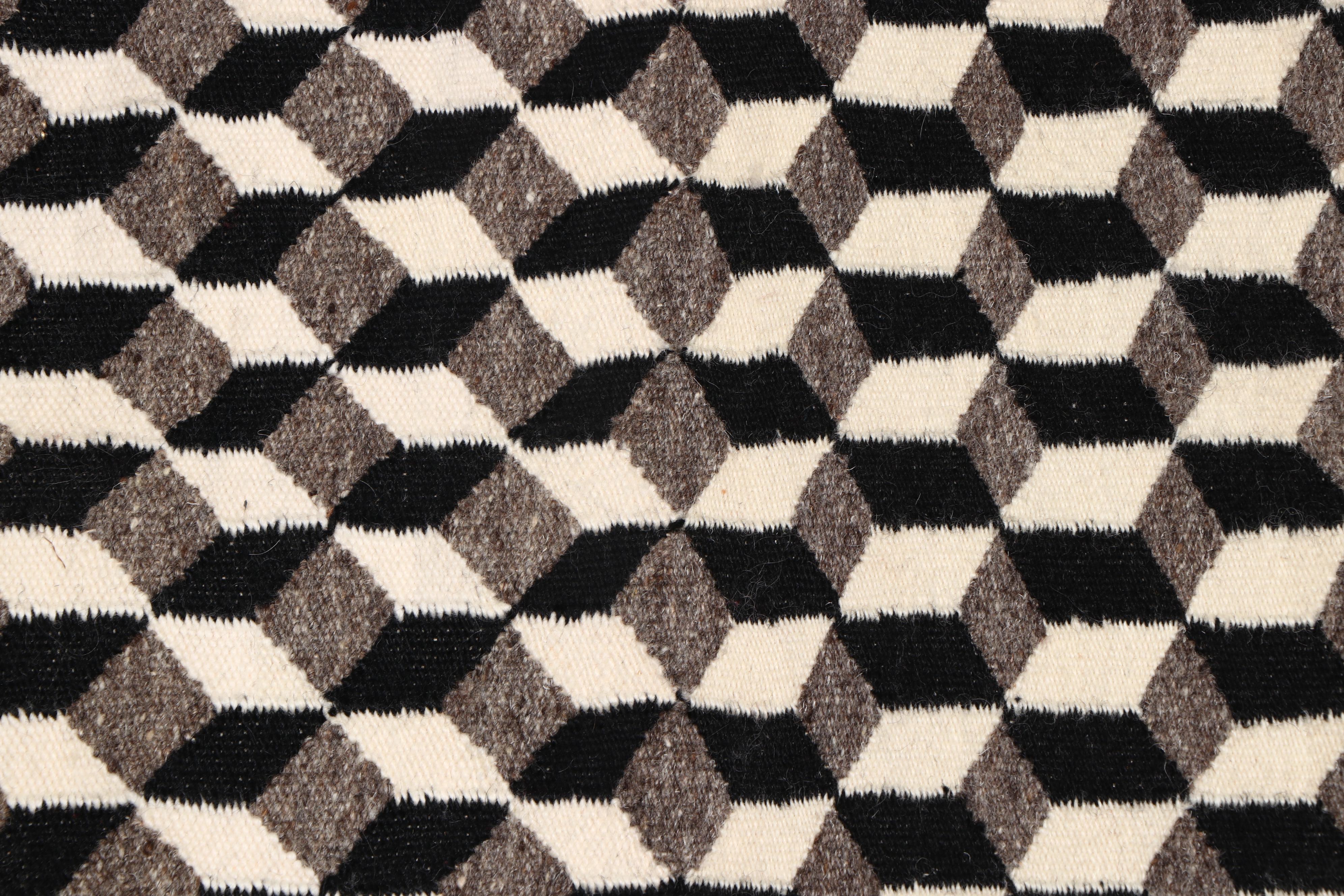 Three Woven Southwest Textiles with Southwest-Style Printed Runner