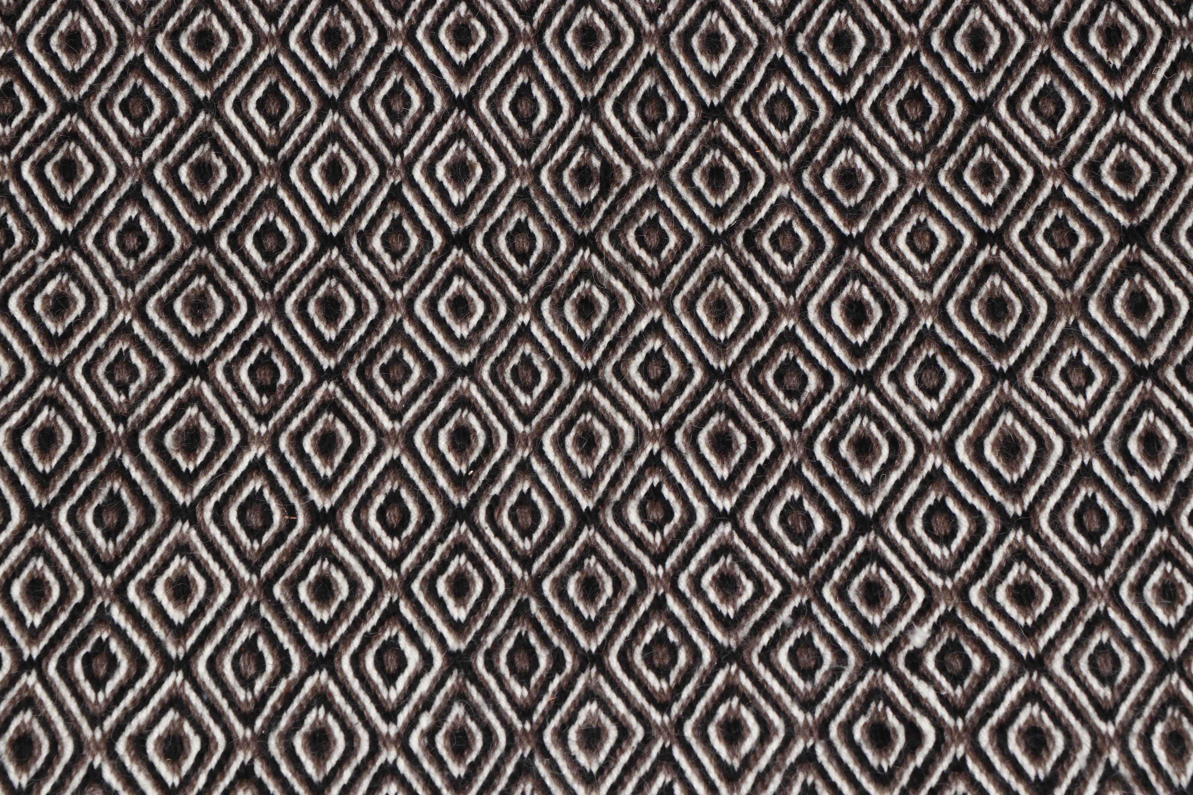 Three Woven Southwest Textiles with Southwest-Style Printed Runner