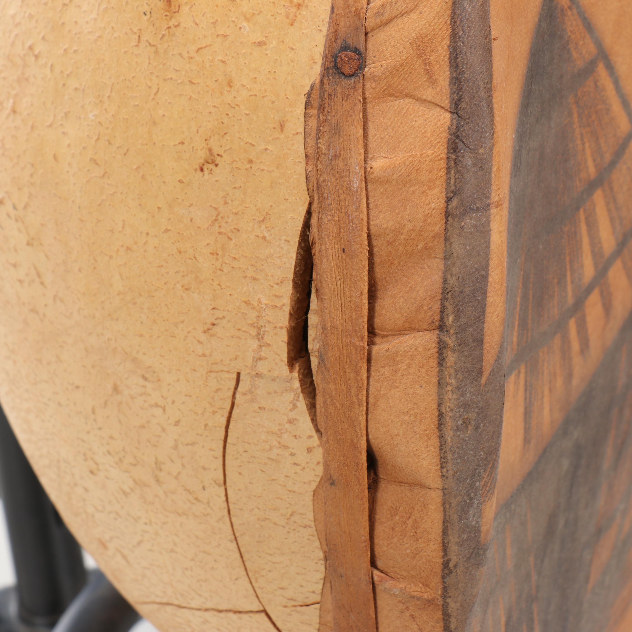 West African Style Gourd and Leather Pictorial Kora