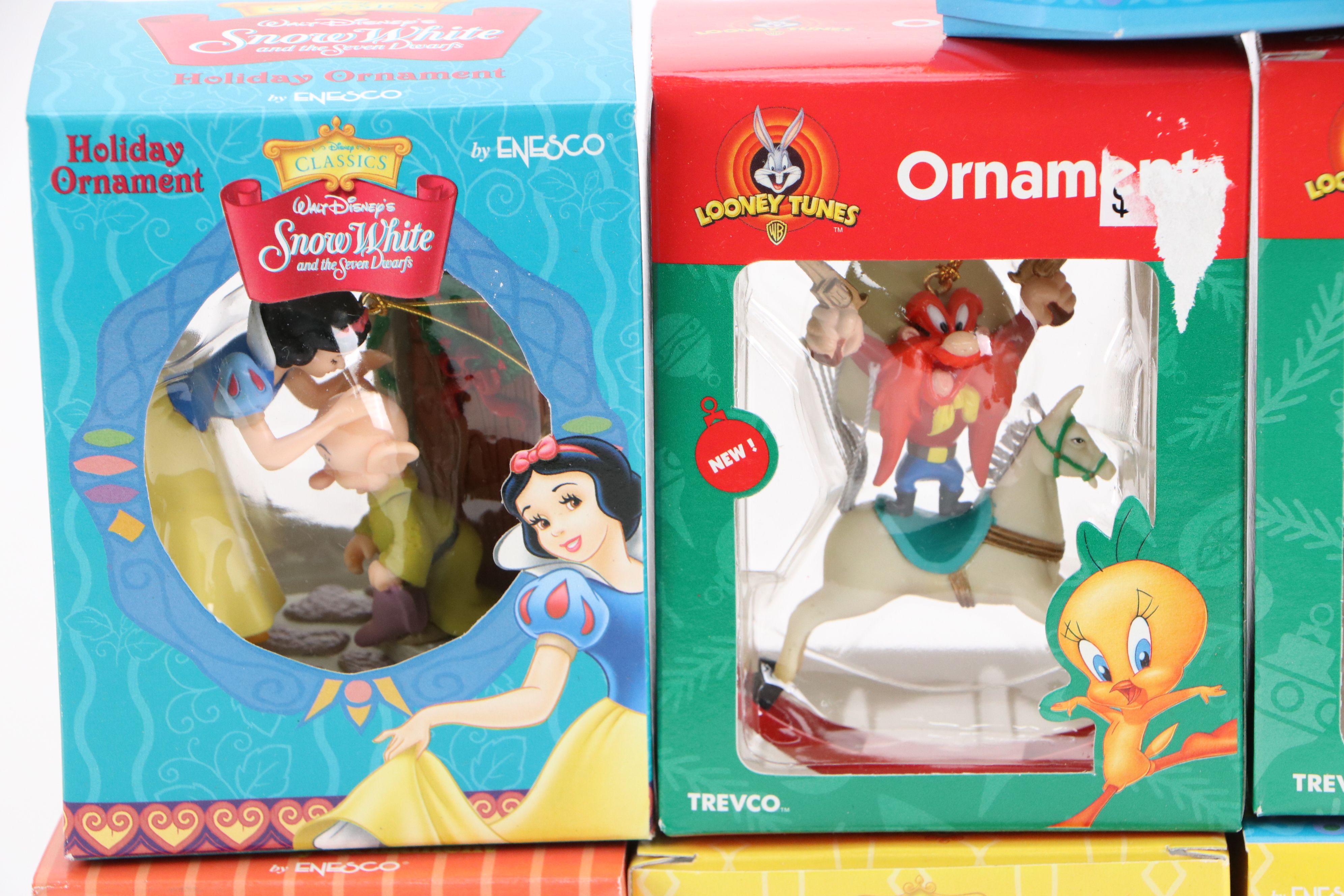 Vintage Mickey Mouse Wind-Up Toy with More Toys and Disney Ornaments