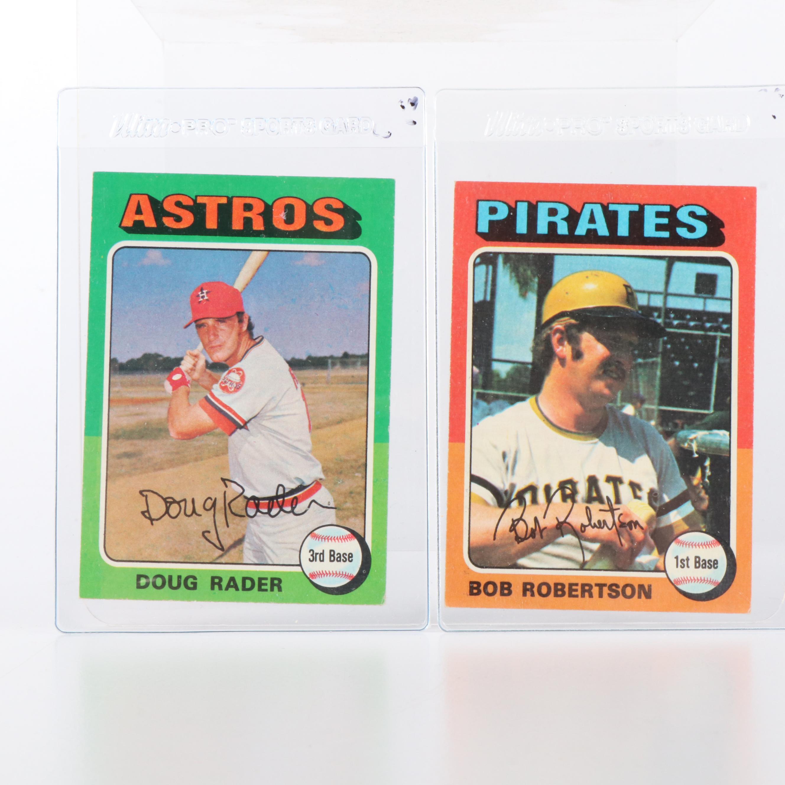 1975 and 1976 Topps Baseball Cards Featuring Robin Yount Rookie and more
