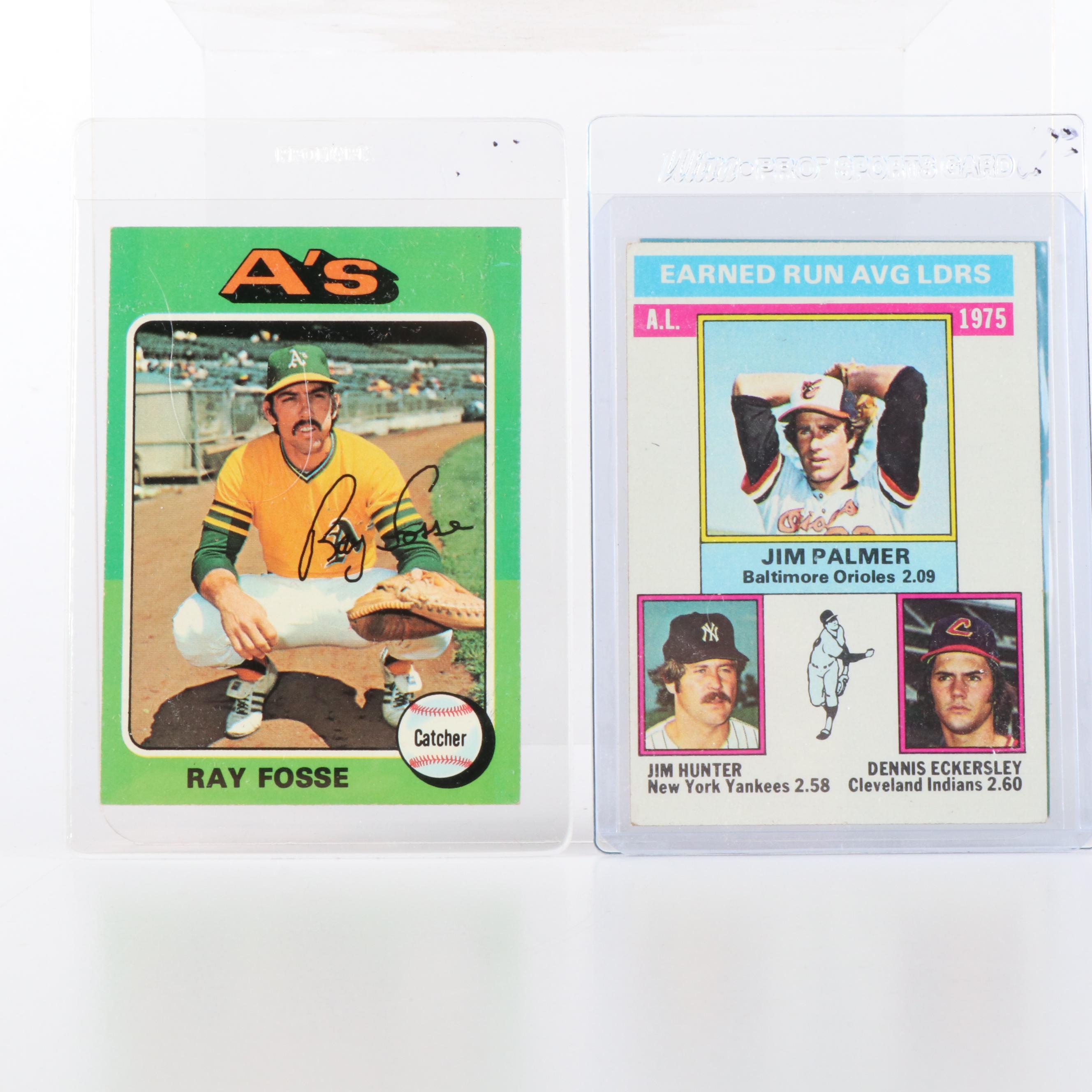 1975 and 1976 Topps Baseball Cards Featuring Robin Yount Rookie and more
