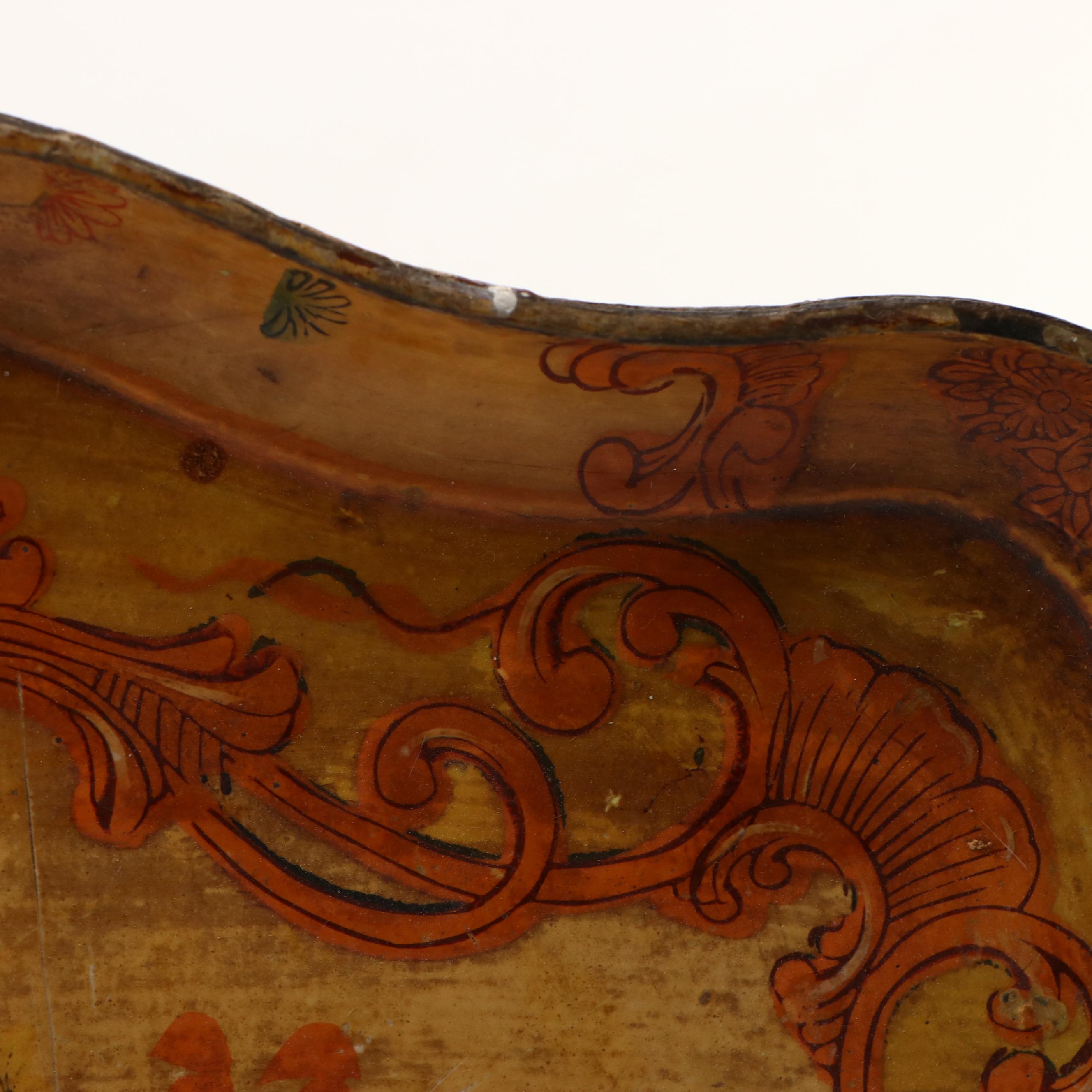 Victorian Style and Other Papier-Mâché Trays, Mid-20th Century