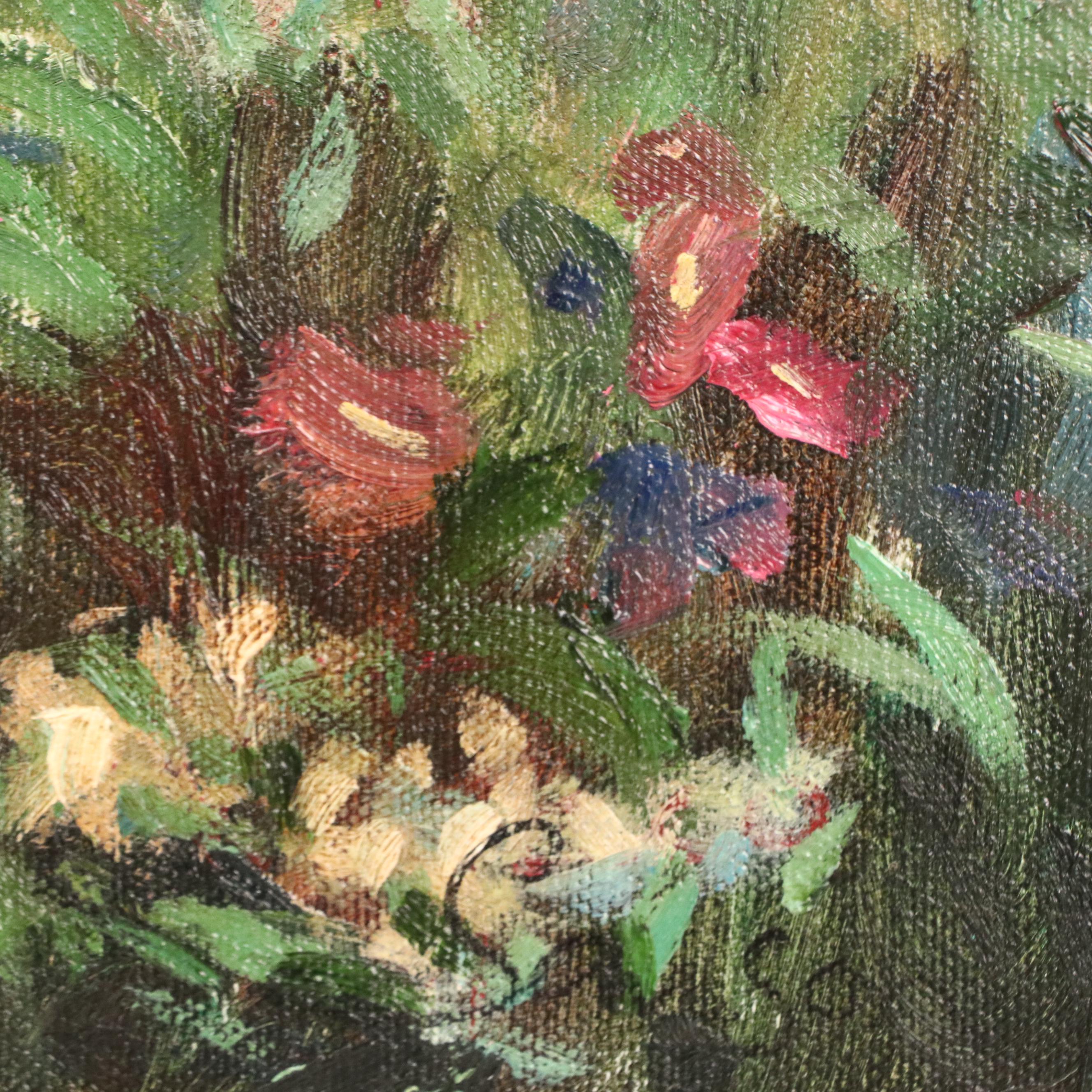 Spring Lake Landscape Oil Painting