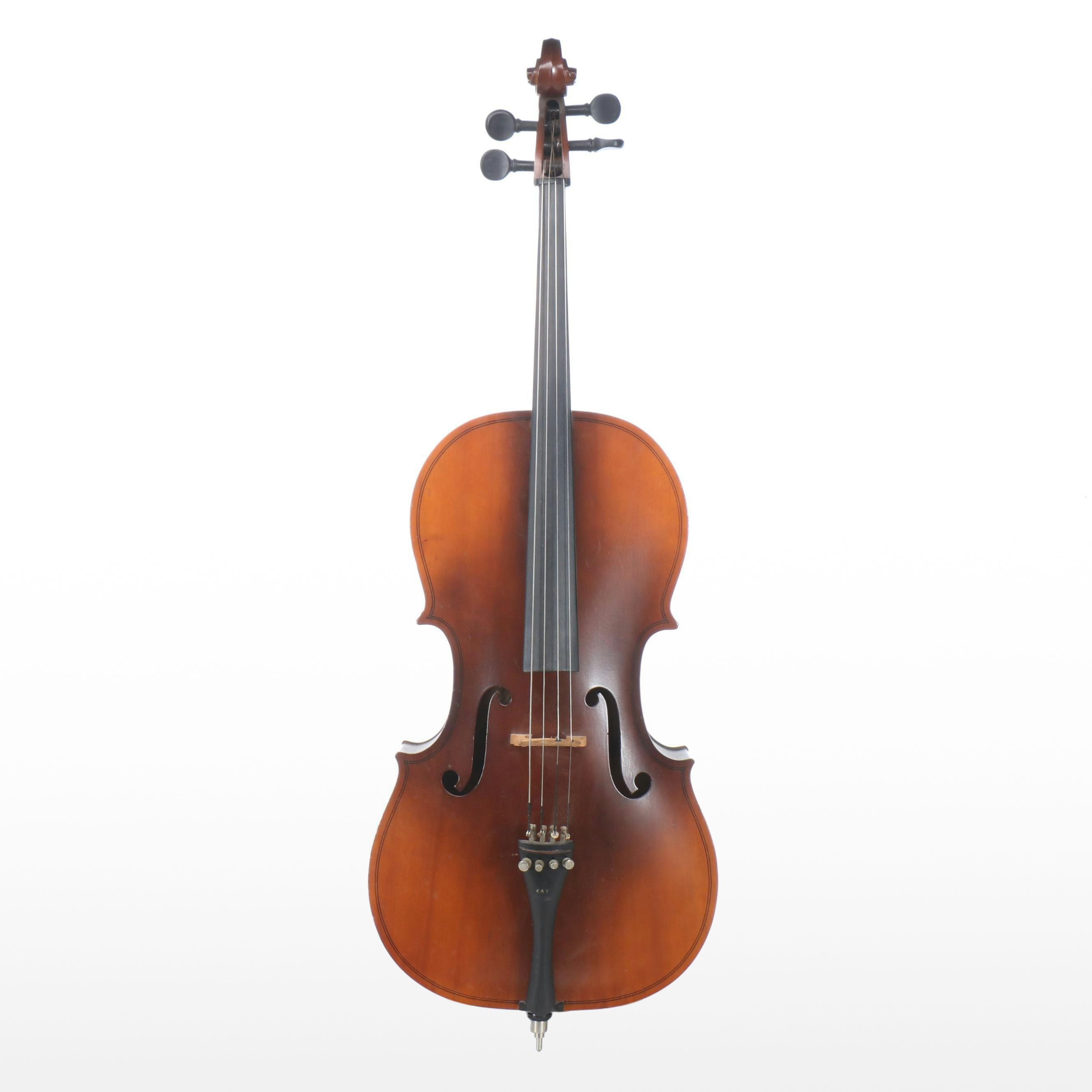Kay 1/2 Size Model 121 Wood Cello, Mid-20th Century