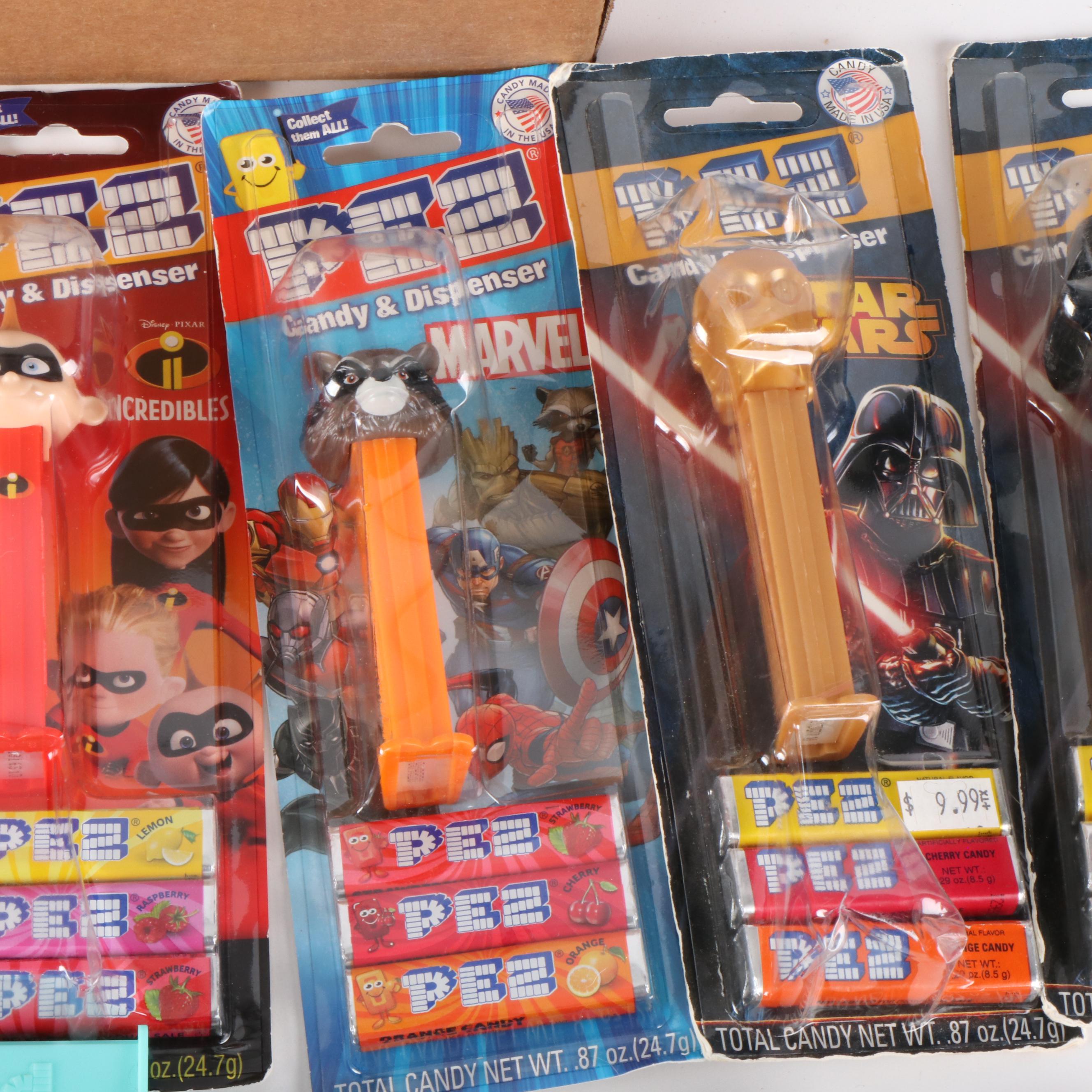 A Generous Collection of Pez Candy Dispensers