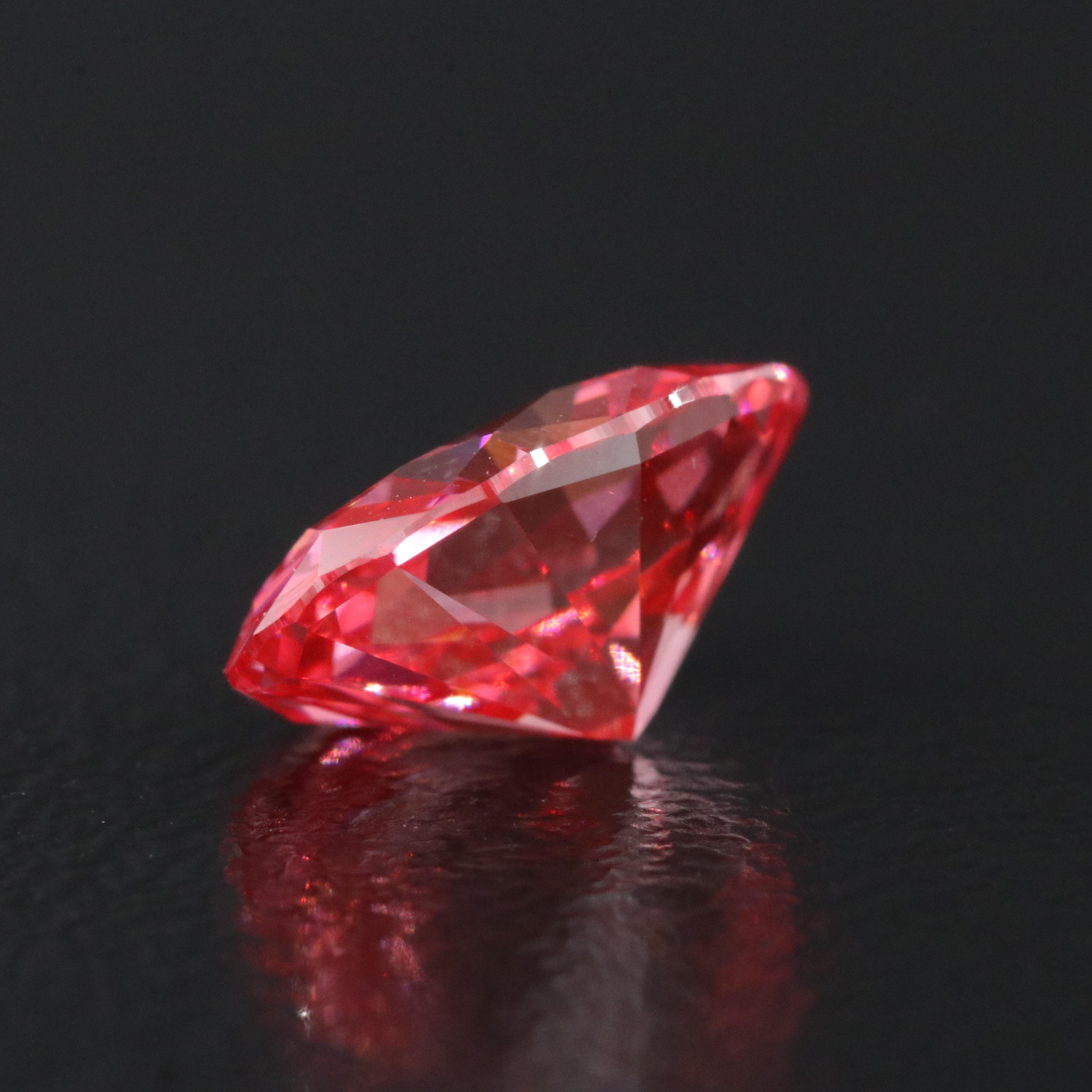 Loose 2.01 CT Lab Grown Fancy Pink Diamond
