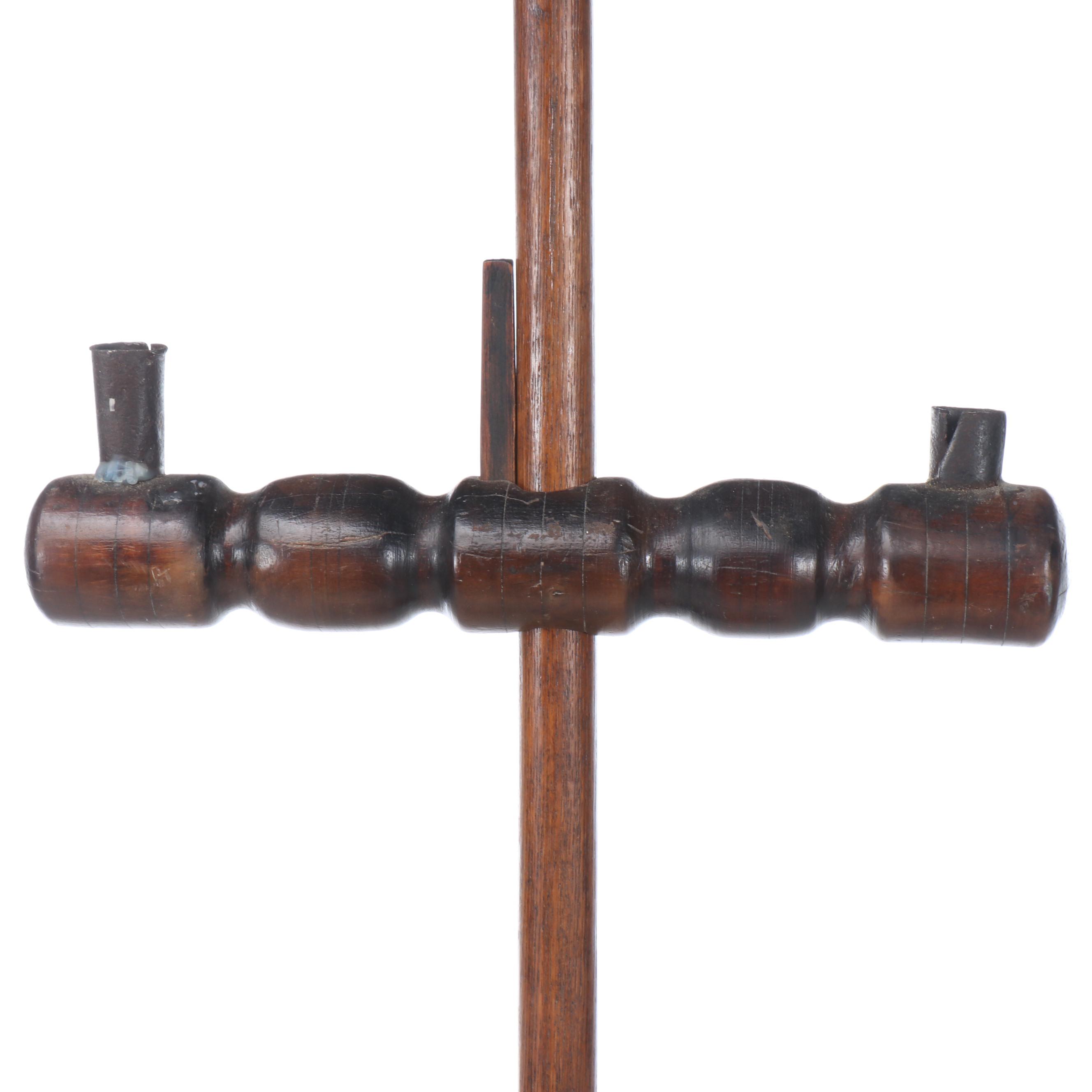 American Federal Period Adjustable Double Candle Stand, circa 1780-1800